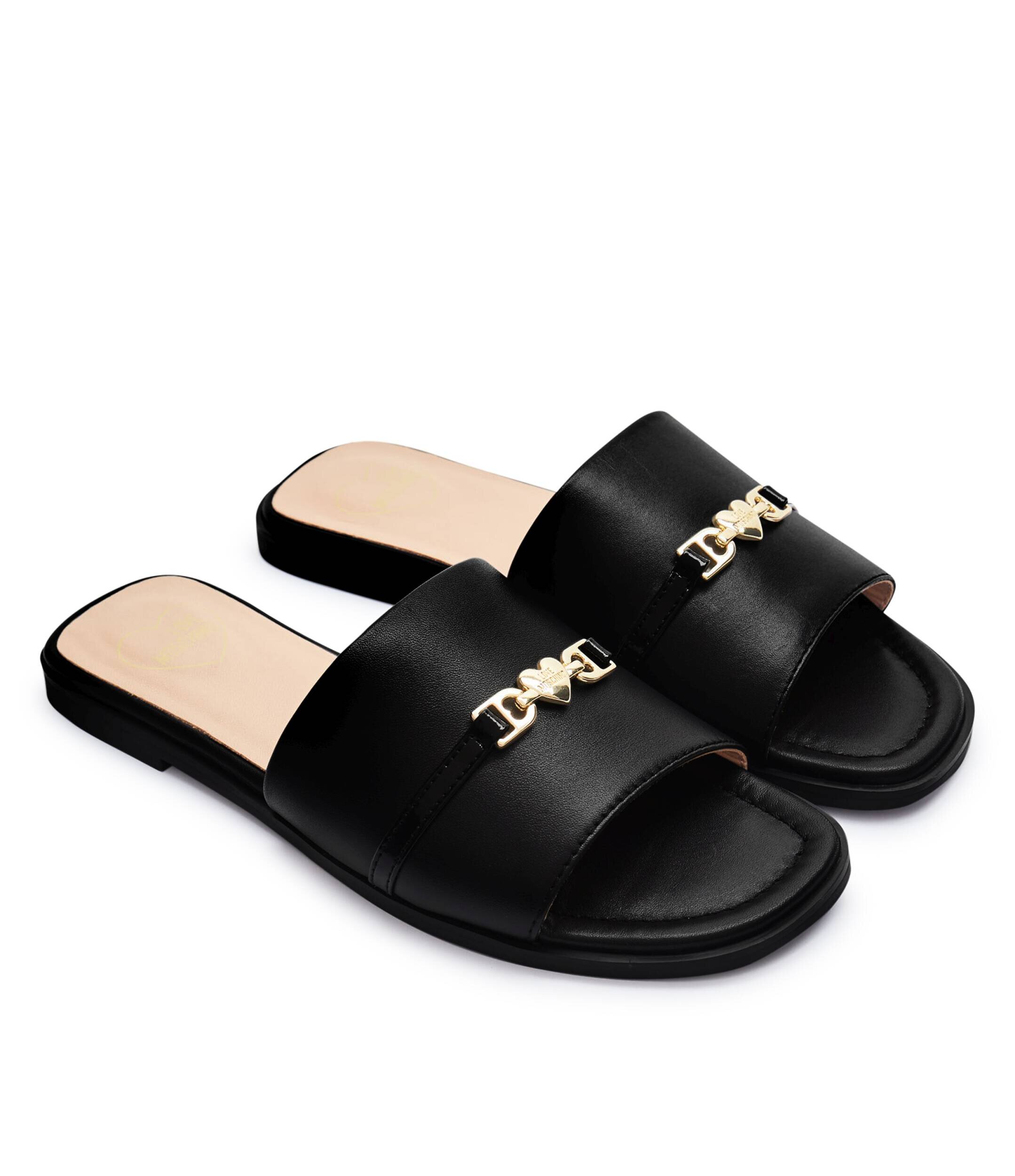 Love Moschino De piele șlapi