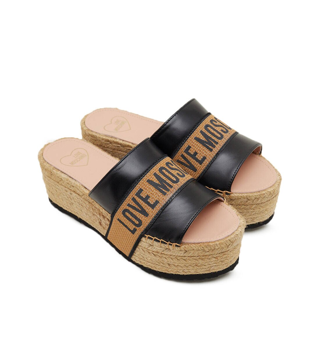 Love Moschino De piele șlapi
