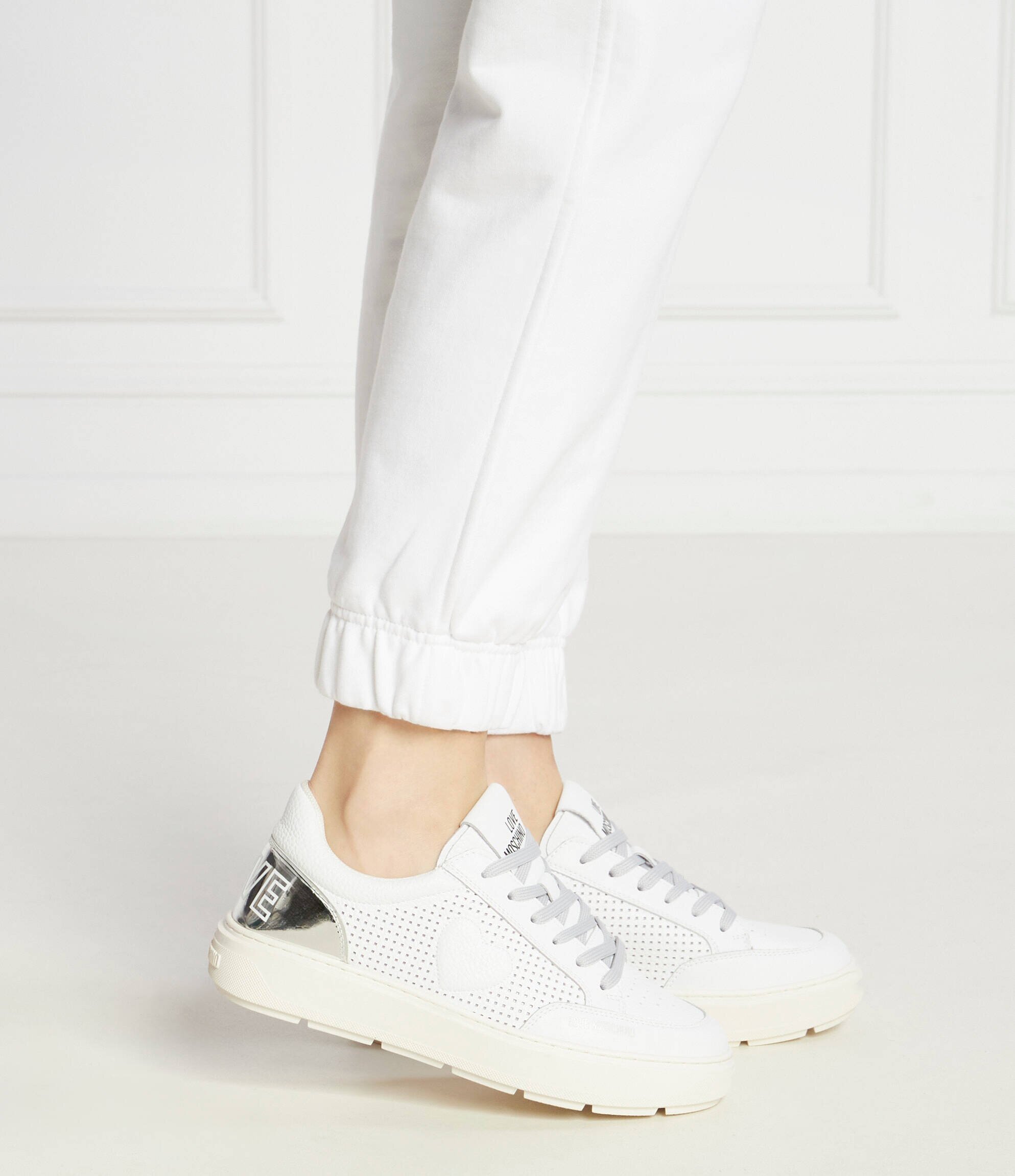 Love Moschino De piele sneakers