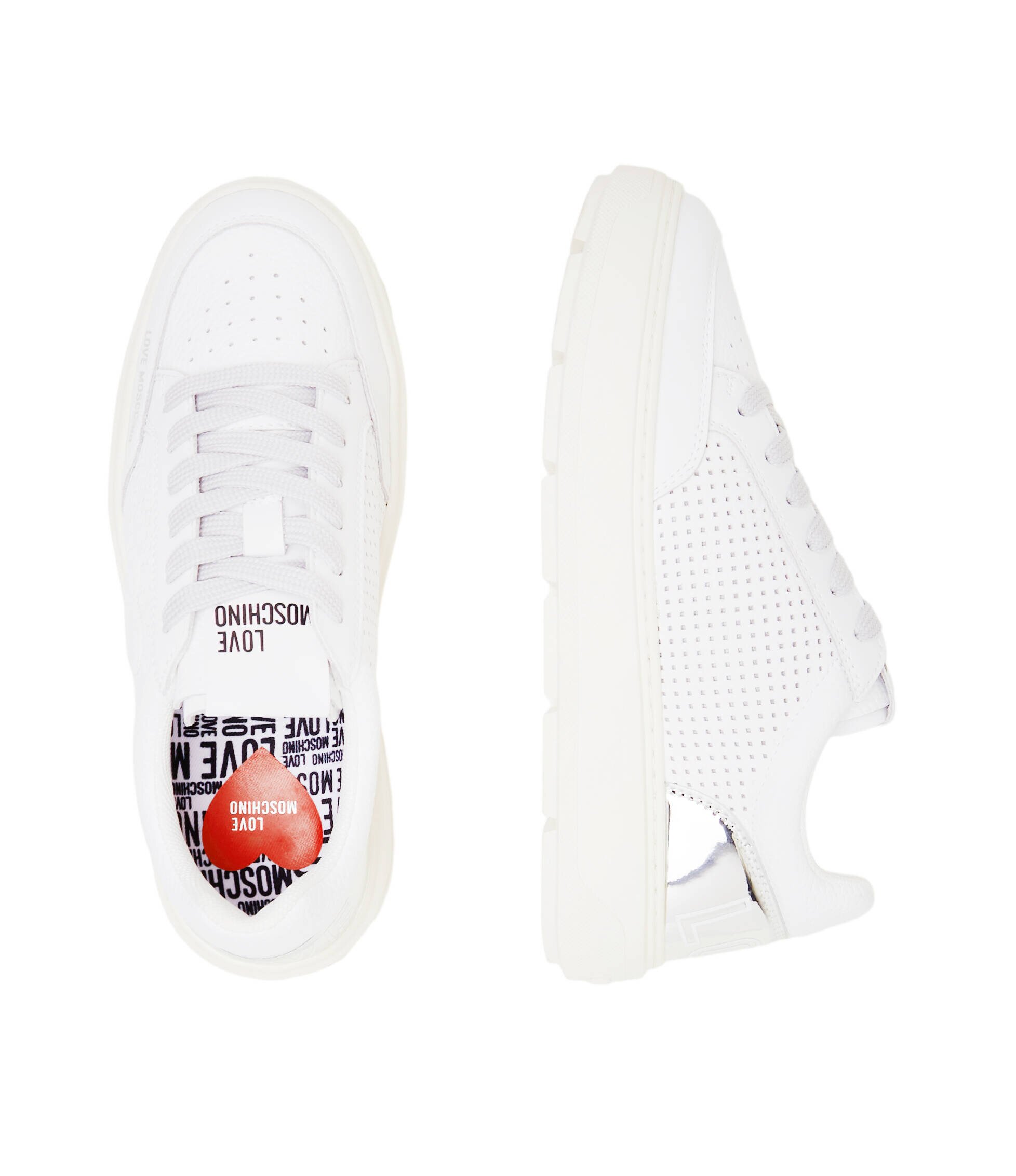 Love Moschino De piele sneakers