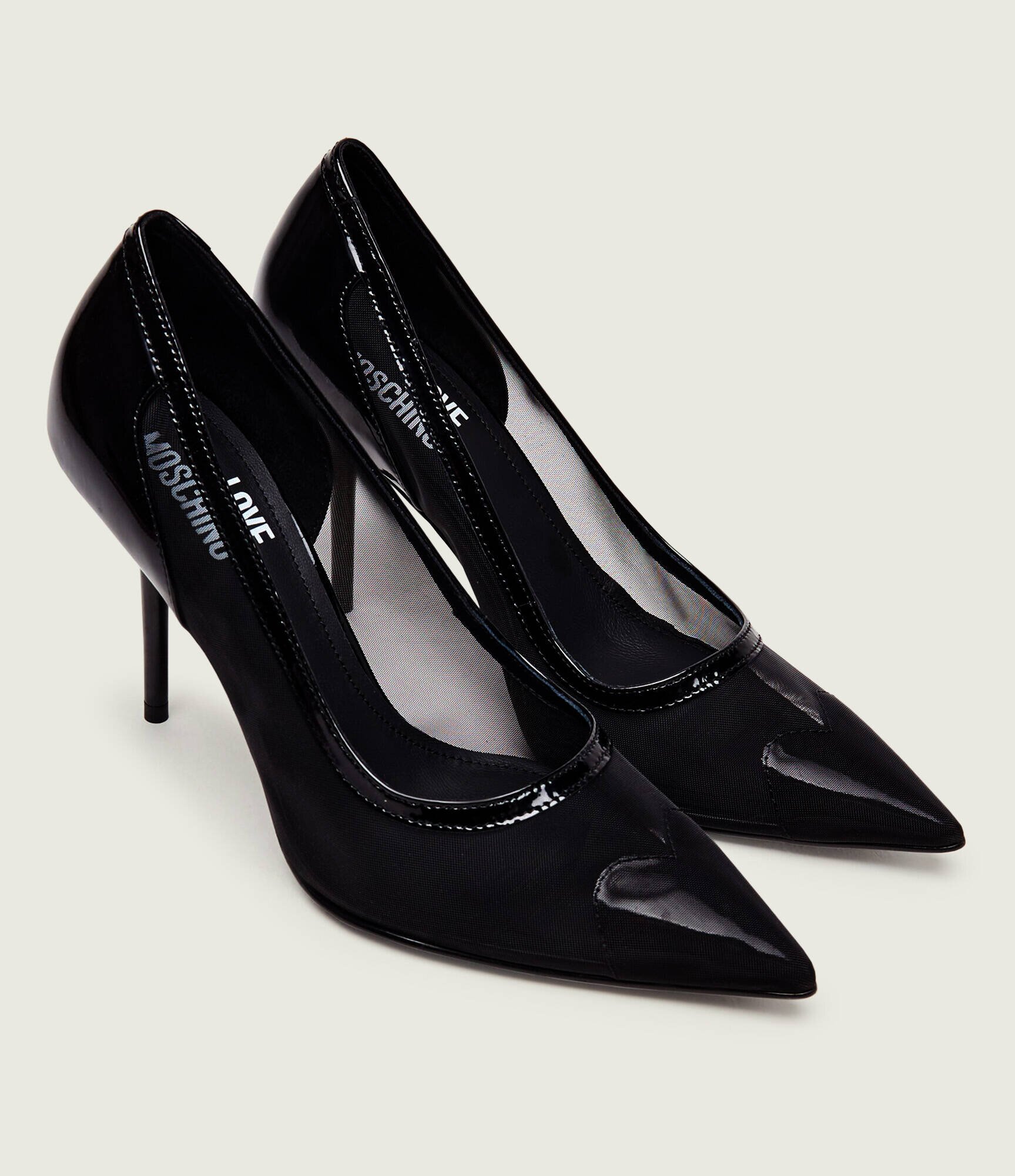 Love Moschino Tocuri cu adaos de piele