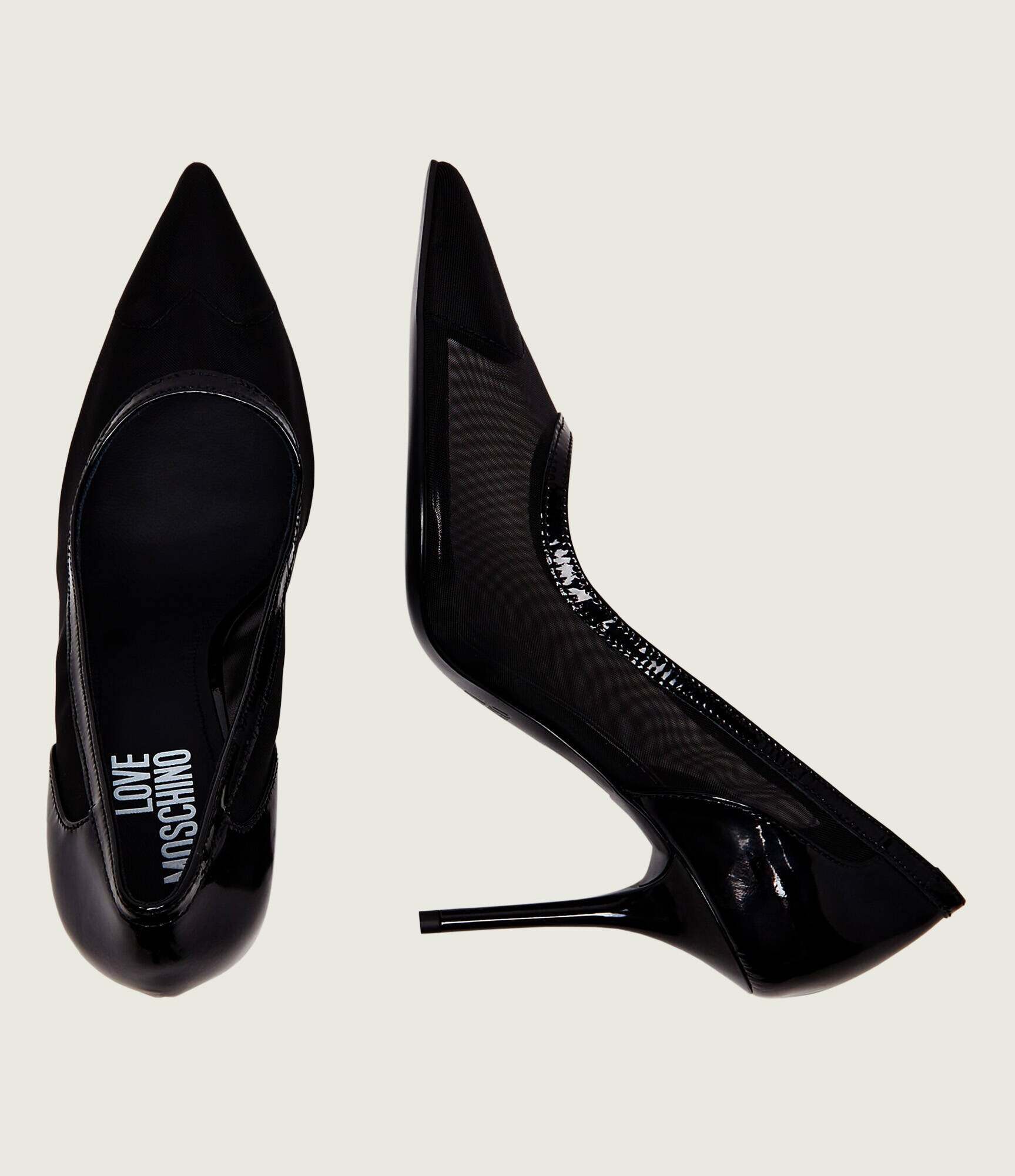 Love Moschino Tocuri cu adaos de piele