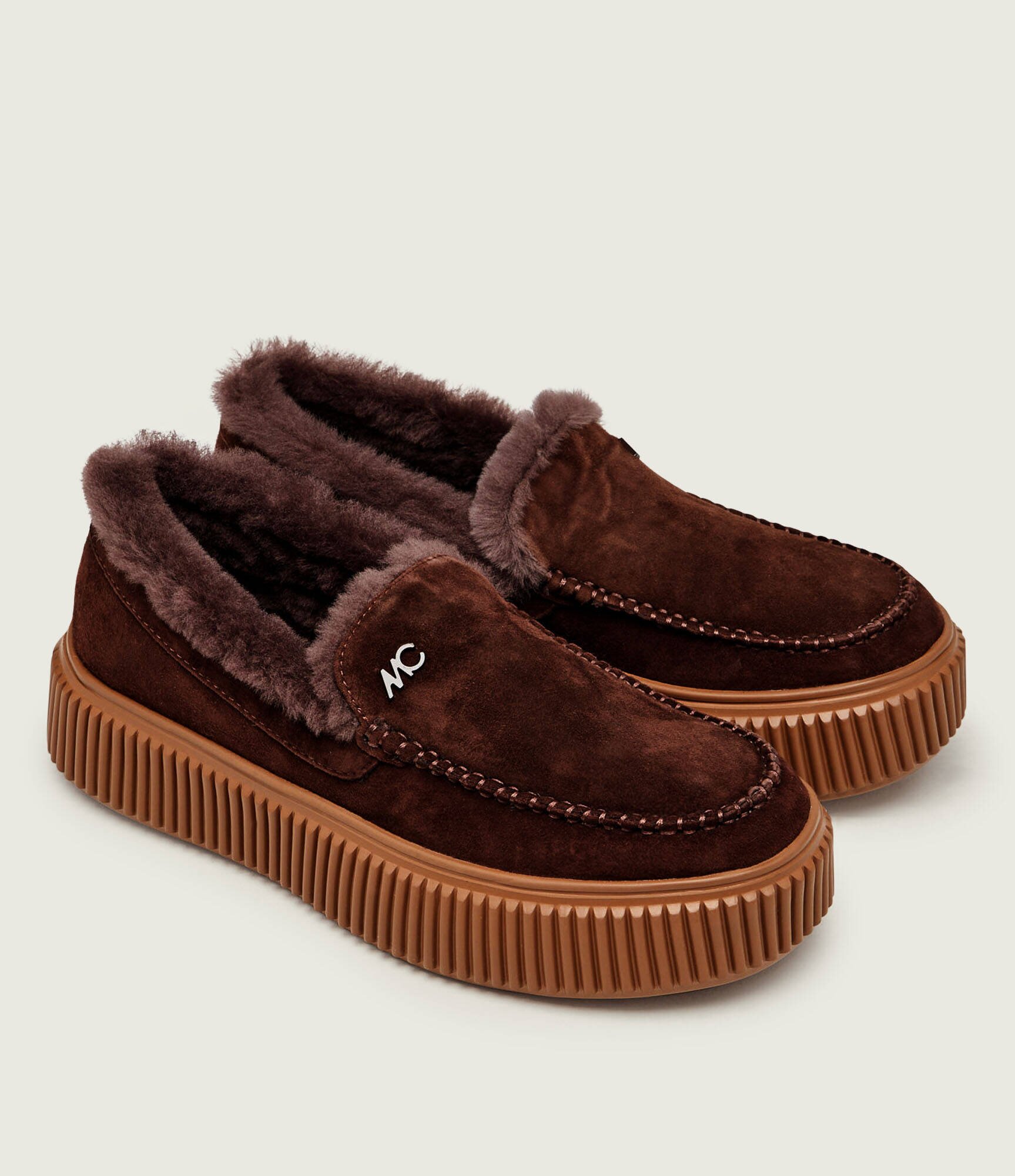 Marc Cain Căptușite pantofi loafer | zamsz | shearling