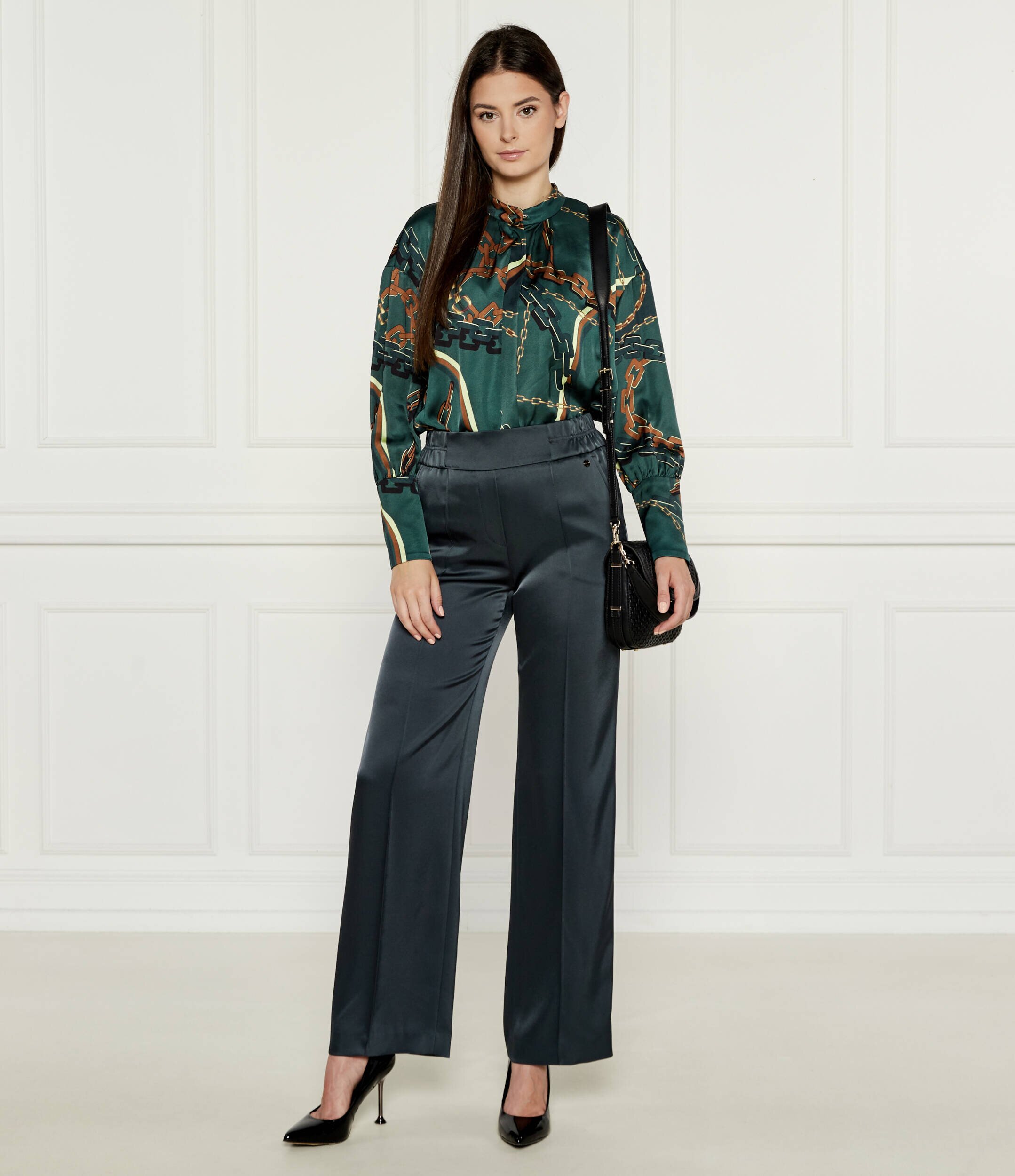 Marc Cain De satin cămașă | Regular Fit