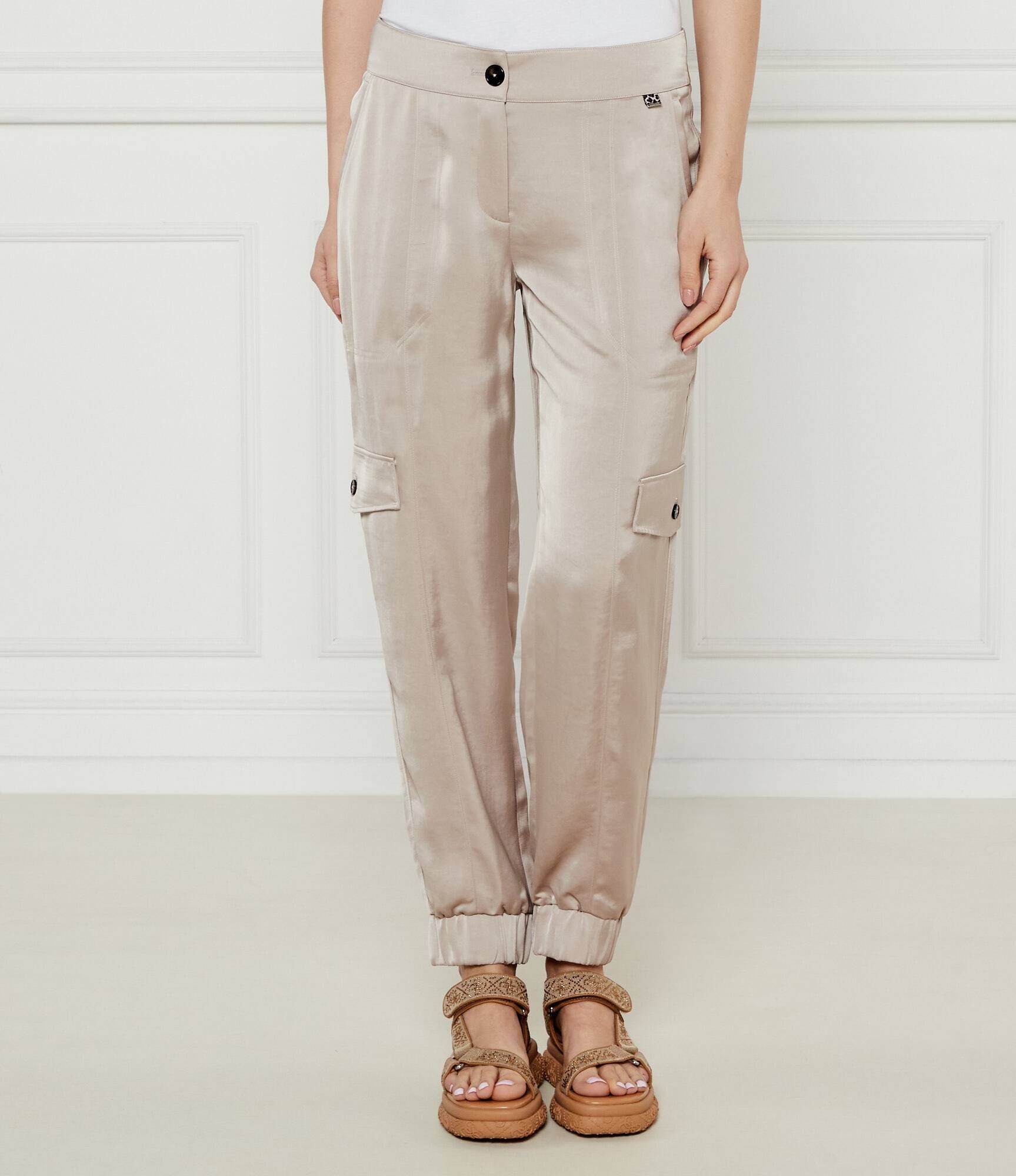 Marc Cain De satin pantaloni cargo Ridder | Relaxed fit