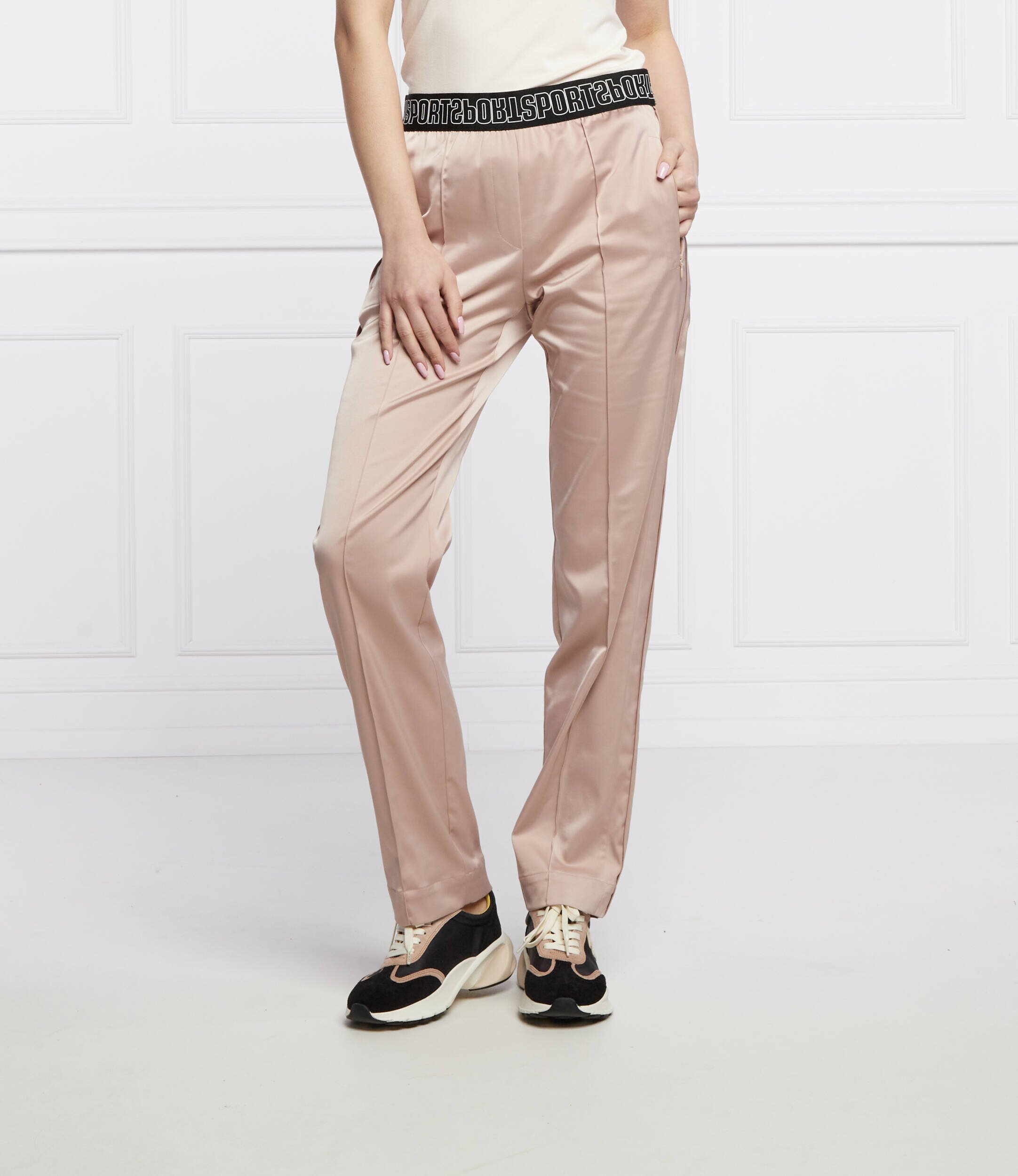 Marc Cain De satin pantaloni | Relaxed fit