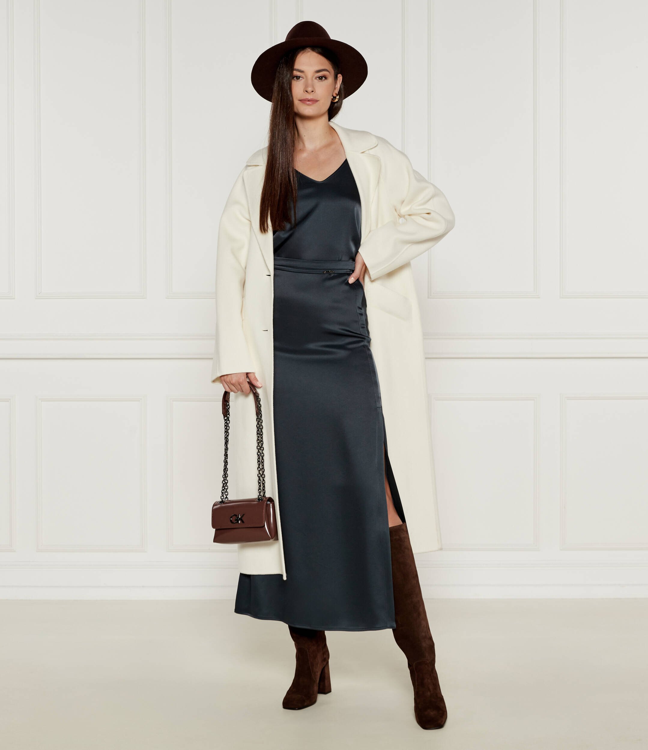 Marc Cain De satin top | Loose fit