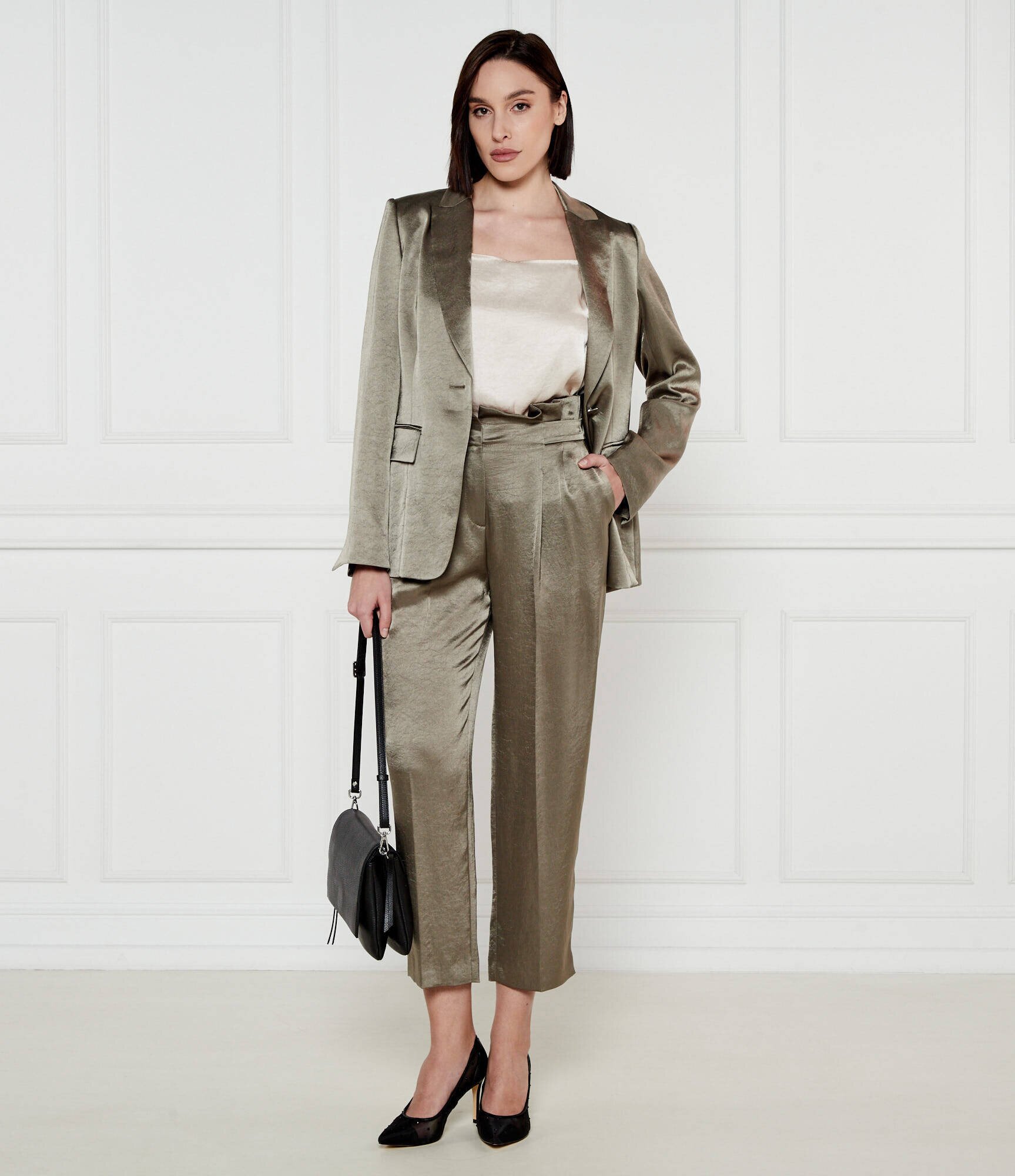 Marc Cain De satin top | Regular Fit