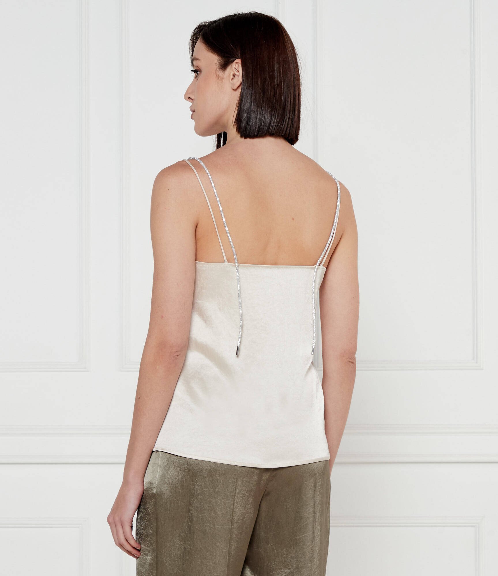 Marc Cain De satin top | Regular Fit