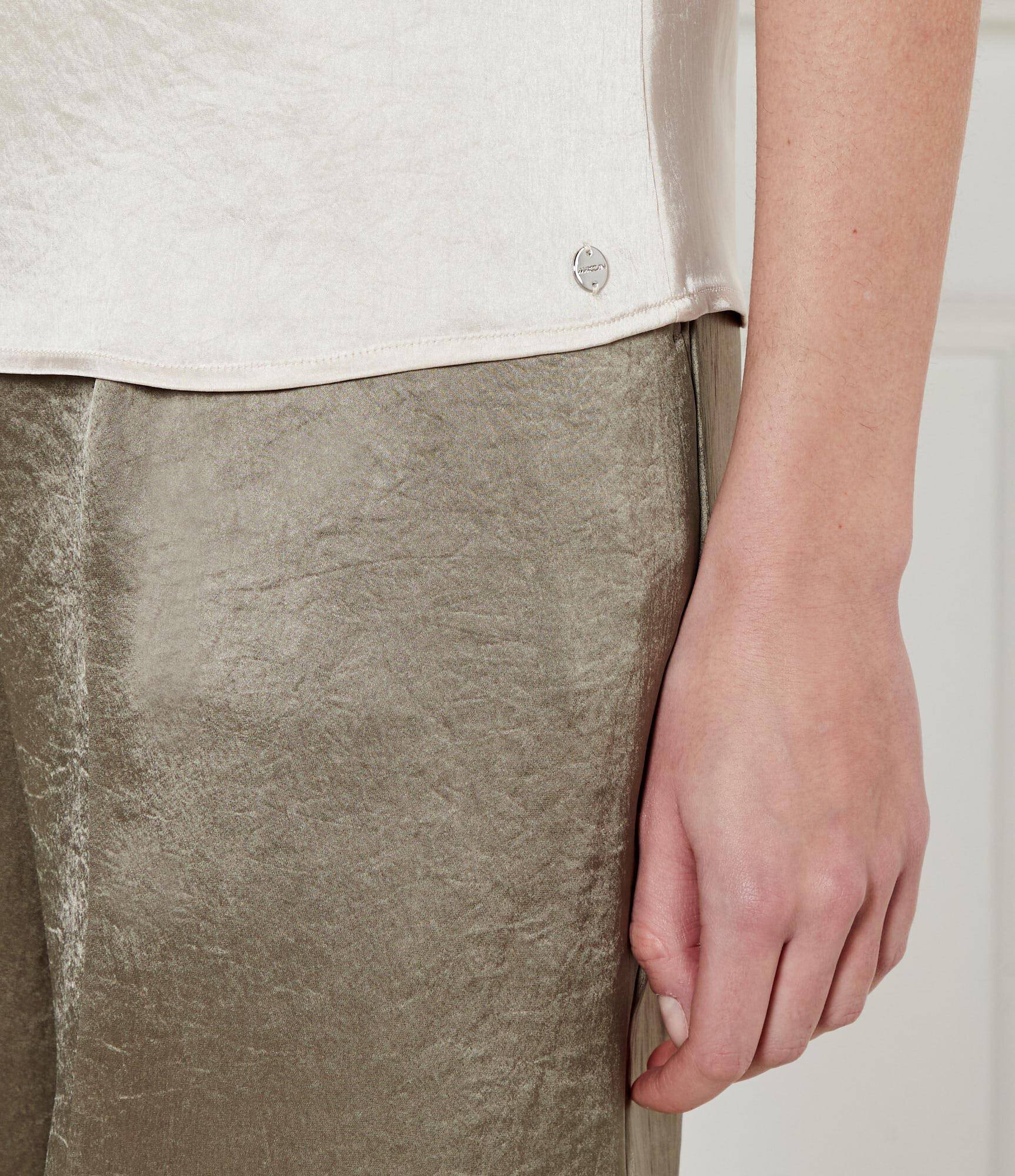 Marc Cain De satin top | Regular Fit