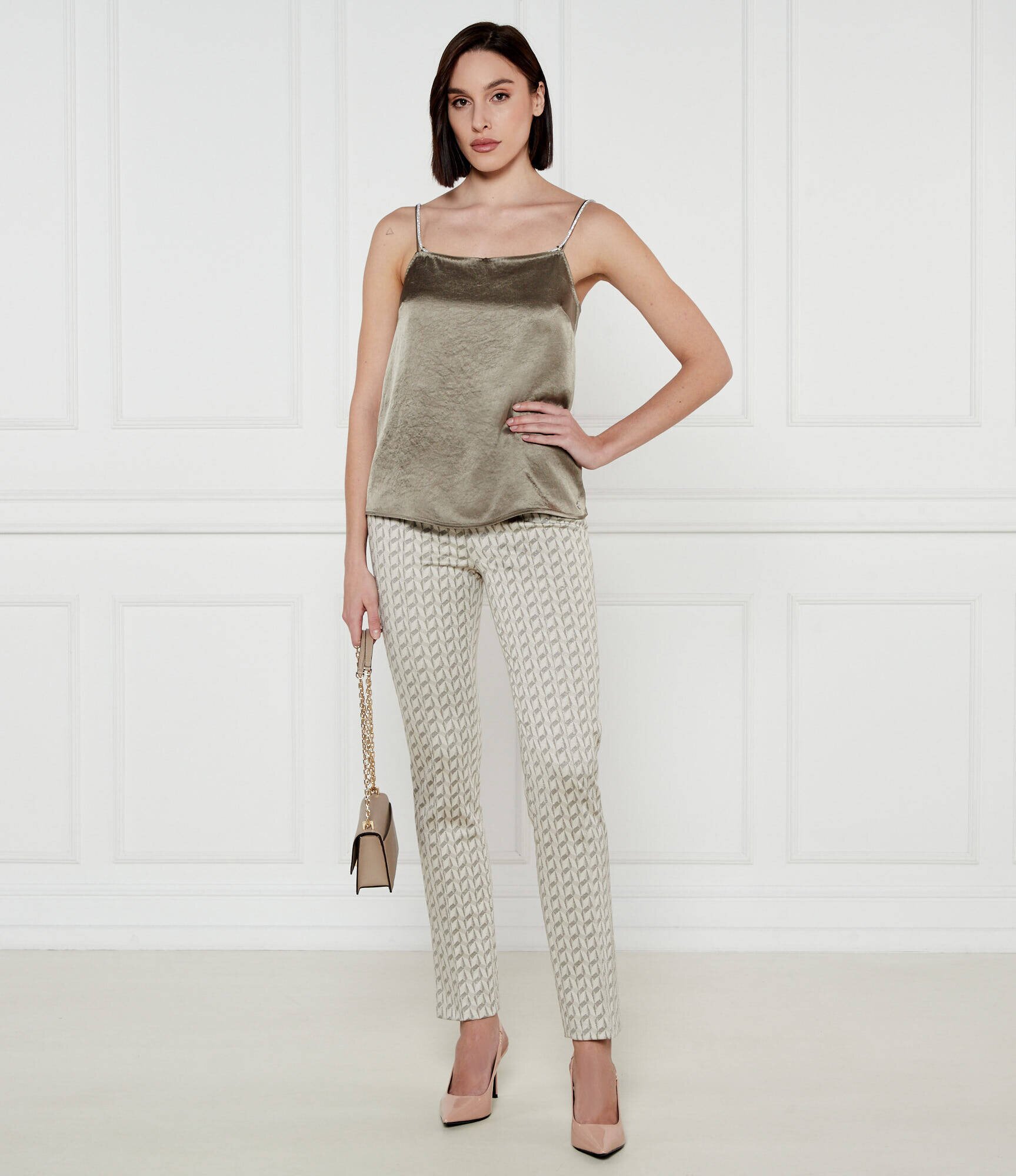 Marc Cain De satin top | Regular Fit