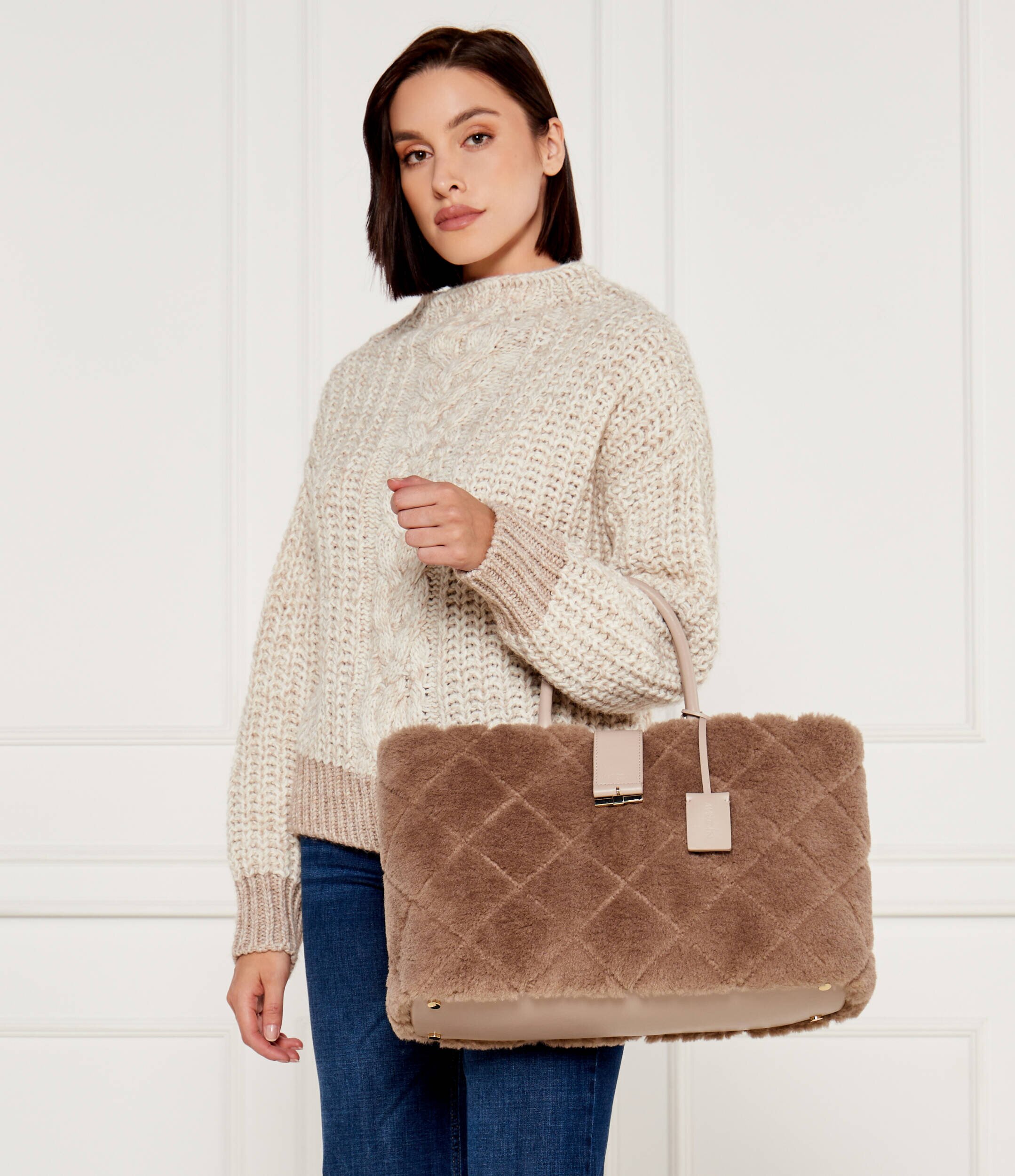 Marc Cain Geantă shopper | shearling