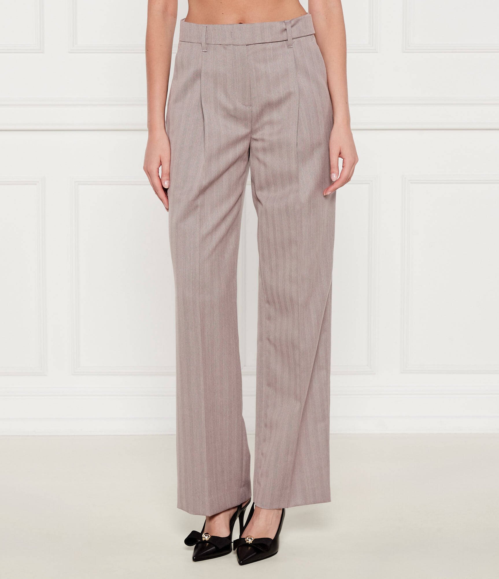 Marc Cain Pantaloni WASCO | Relaxed fit cu adaos de lână