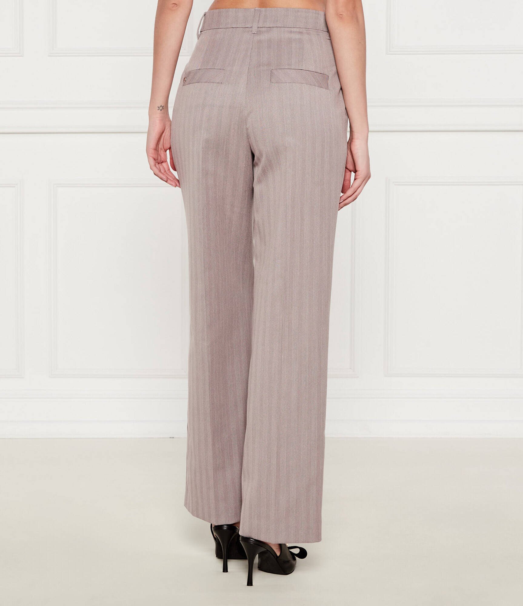 Marc Cain Pantaloni WASCO | Relaxed fit cu adaos de lână