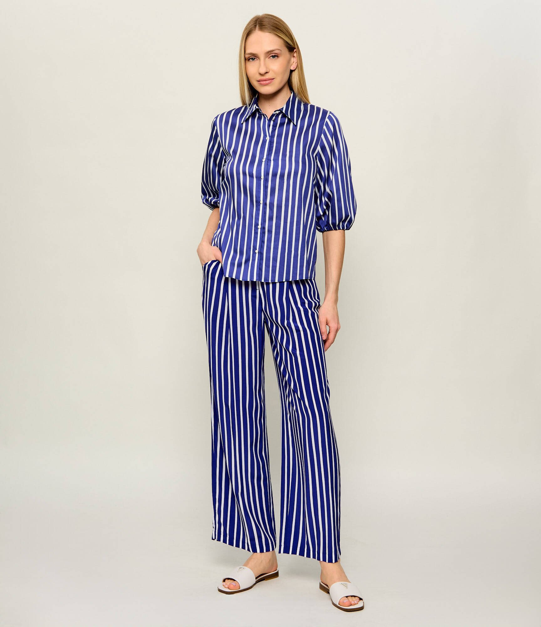 Marc Cain Pantaloni Wasco | Relaxed fit | high waist