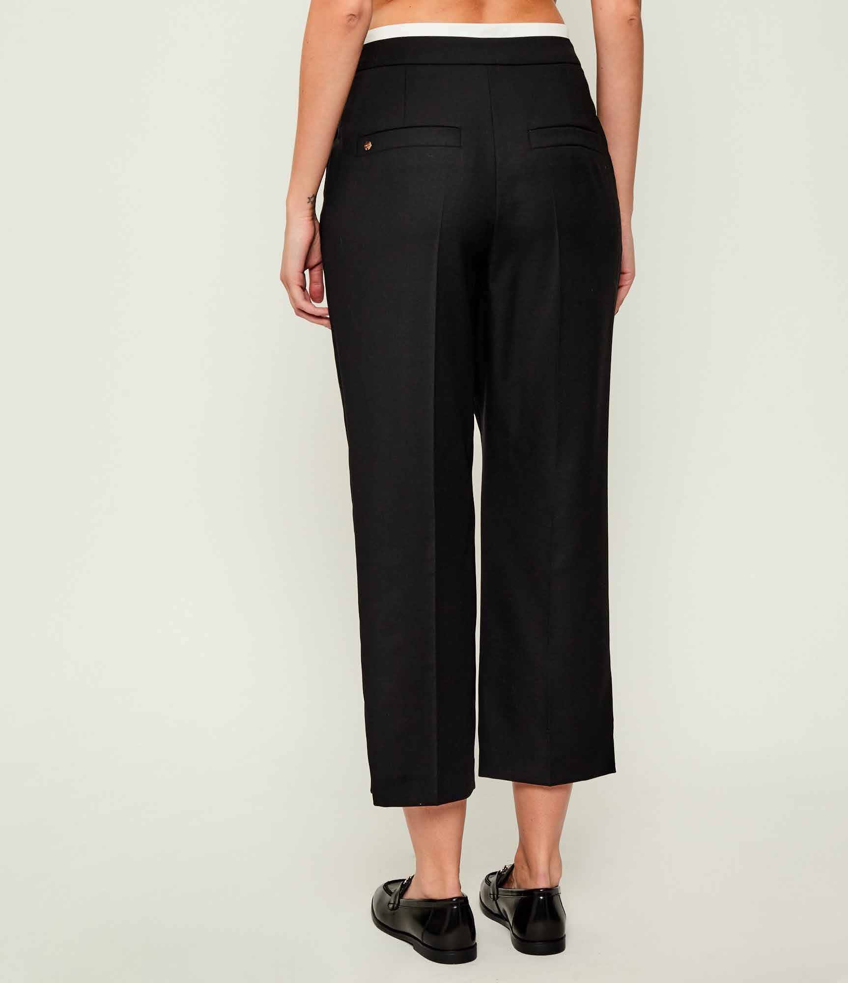 Marc Cain Pantaloni WELS | Loose fit cu adaos de lână