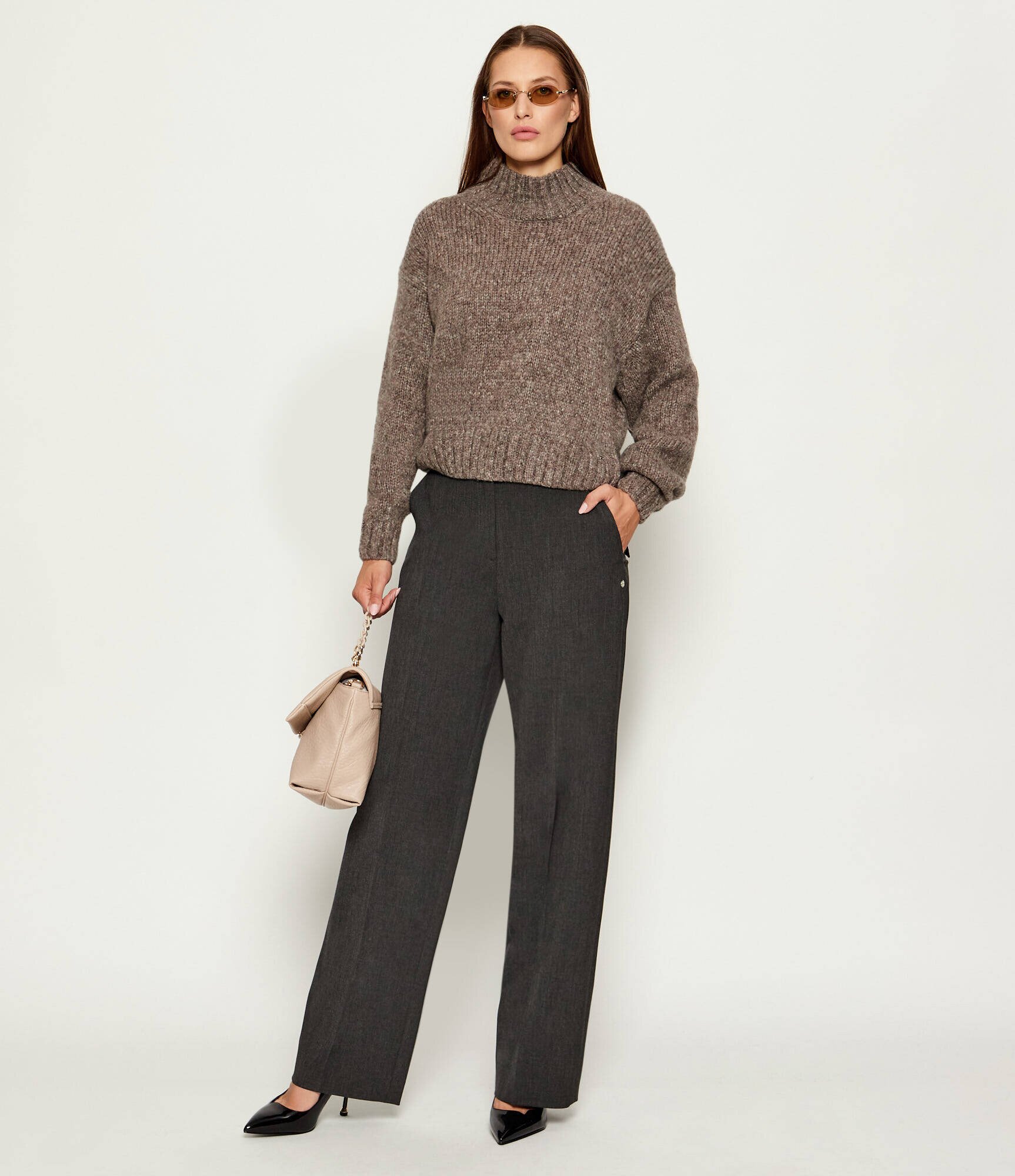 Marc Cain Pantaloni WUKARI | Relaxed fit | high waist