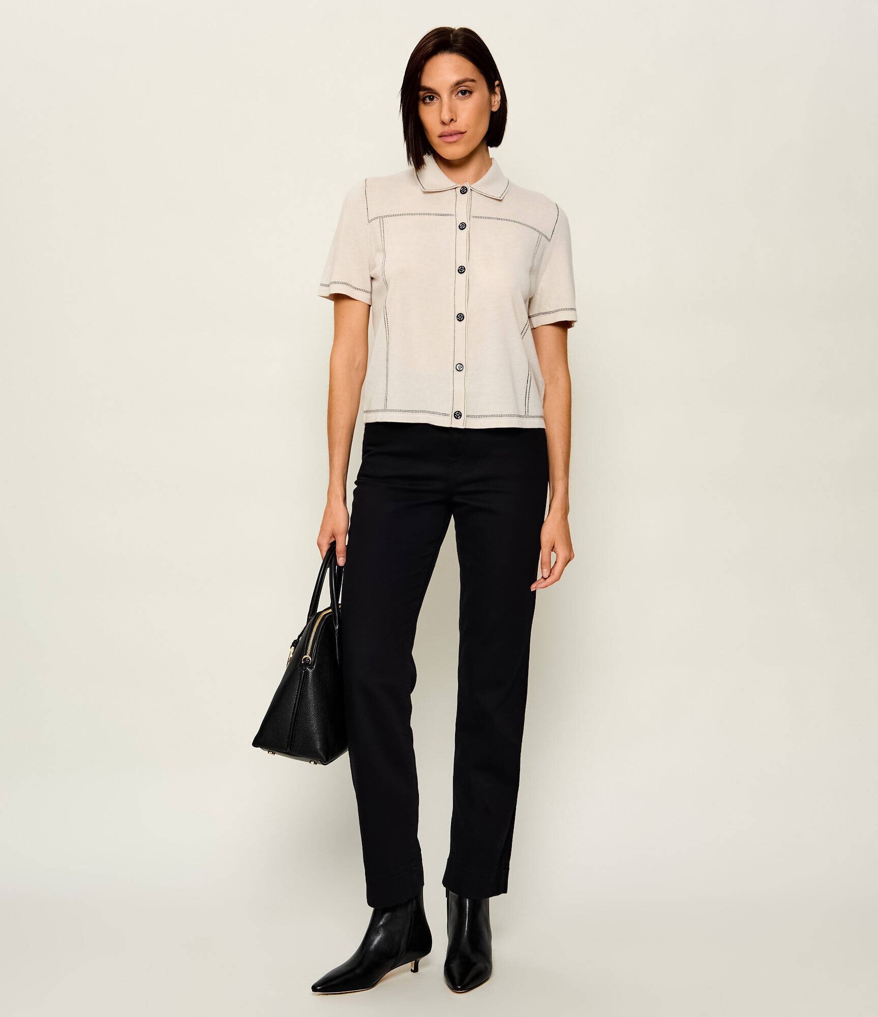 Marc Cain Polo | regular fit cu adaos de lână și cașmir