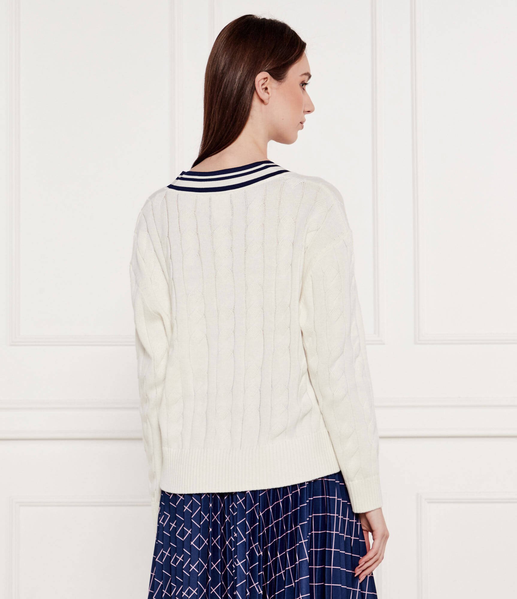 Marc Cain Pulover | Relaxed fit | cu adaos de mătase și cașmir
