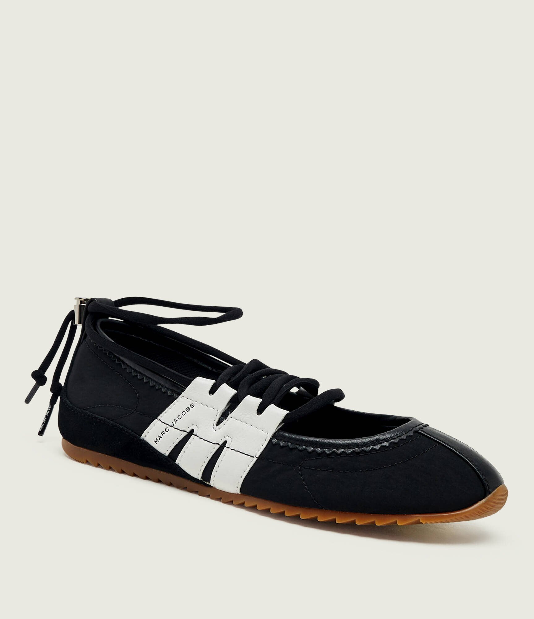 MARC JACOBS Balerini The 400 Bleeckerima Mary Jane cu adaos de piele