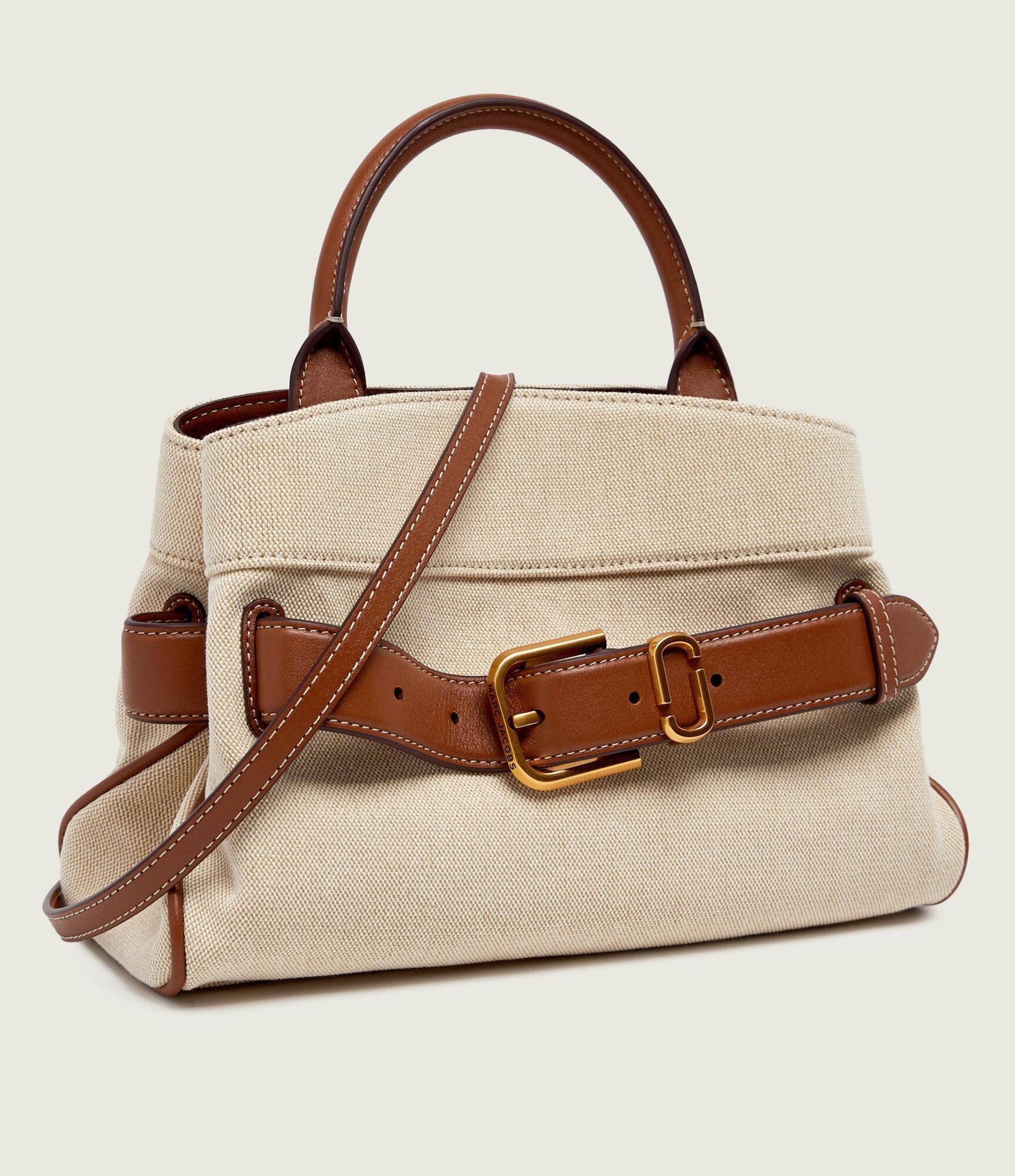 MARC JACOBS Cufăr Canvas Leather Dakota cu adaos de piele