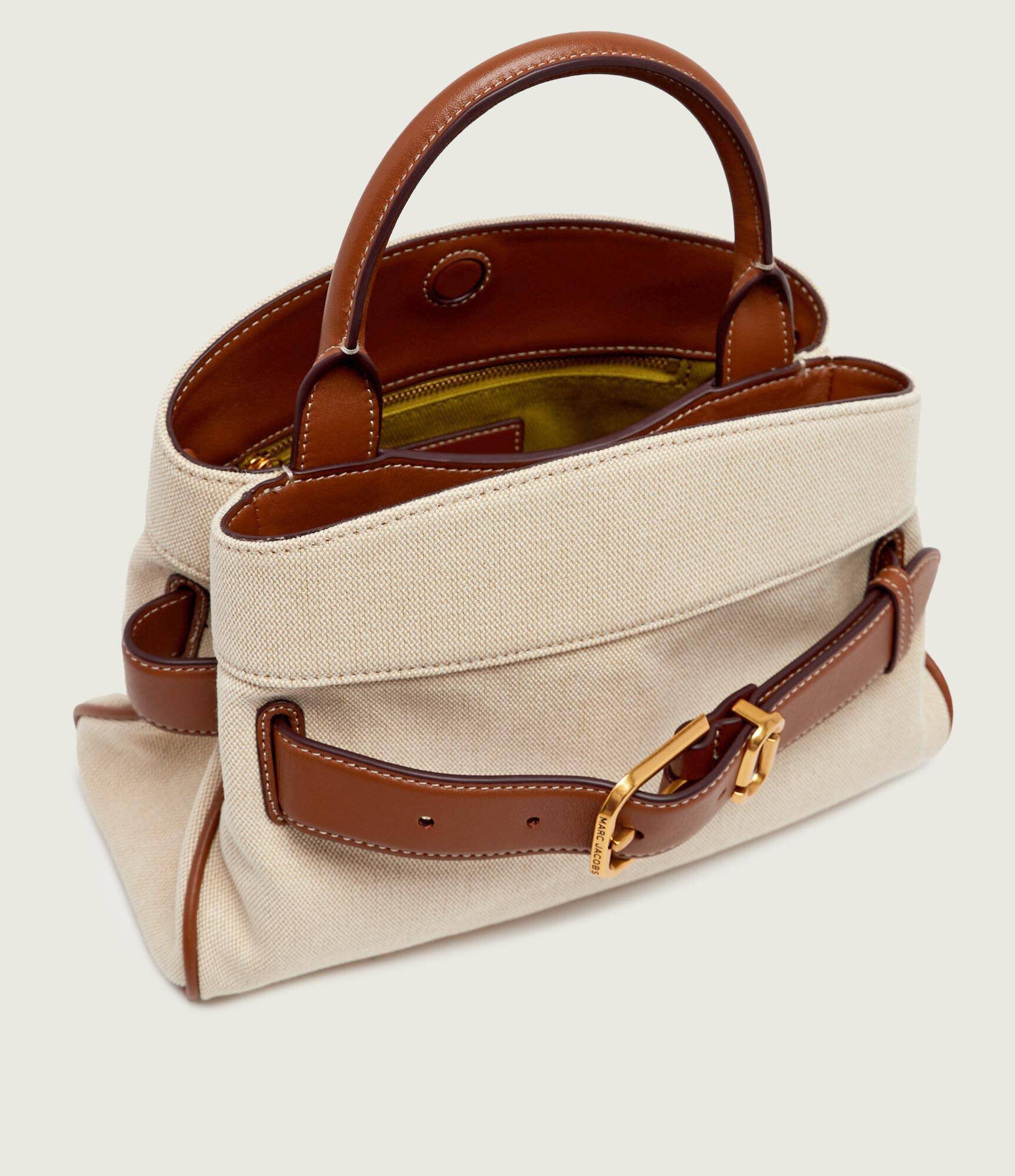 MARC JACOBS Cufăr Canvas Leather Dakota cu adaos de piele