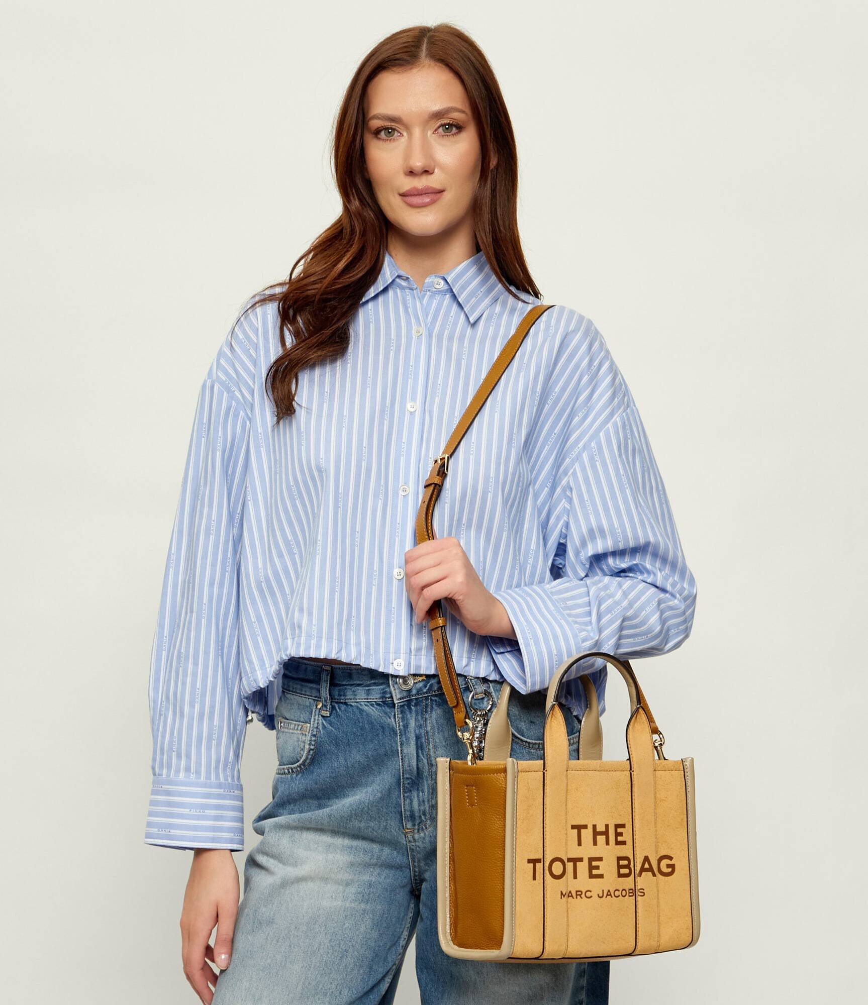 MARC JACOBS Cufăr The Suede Small Tote Bag | piele întoarsă