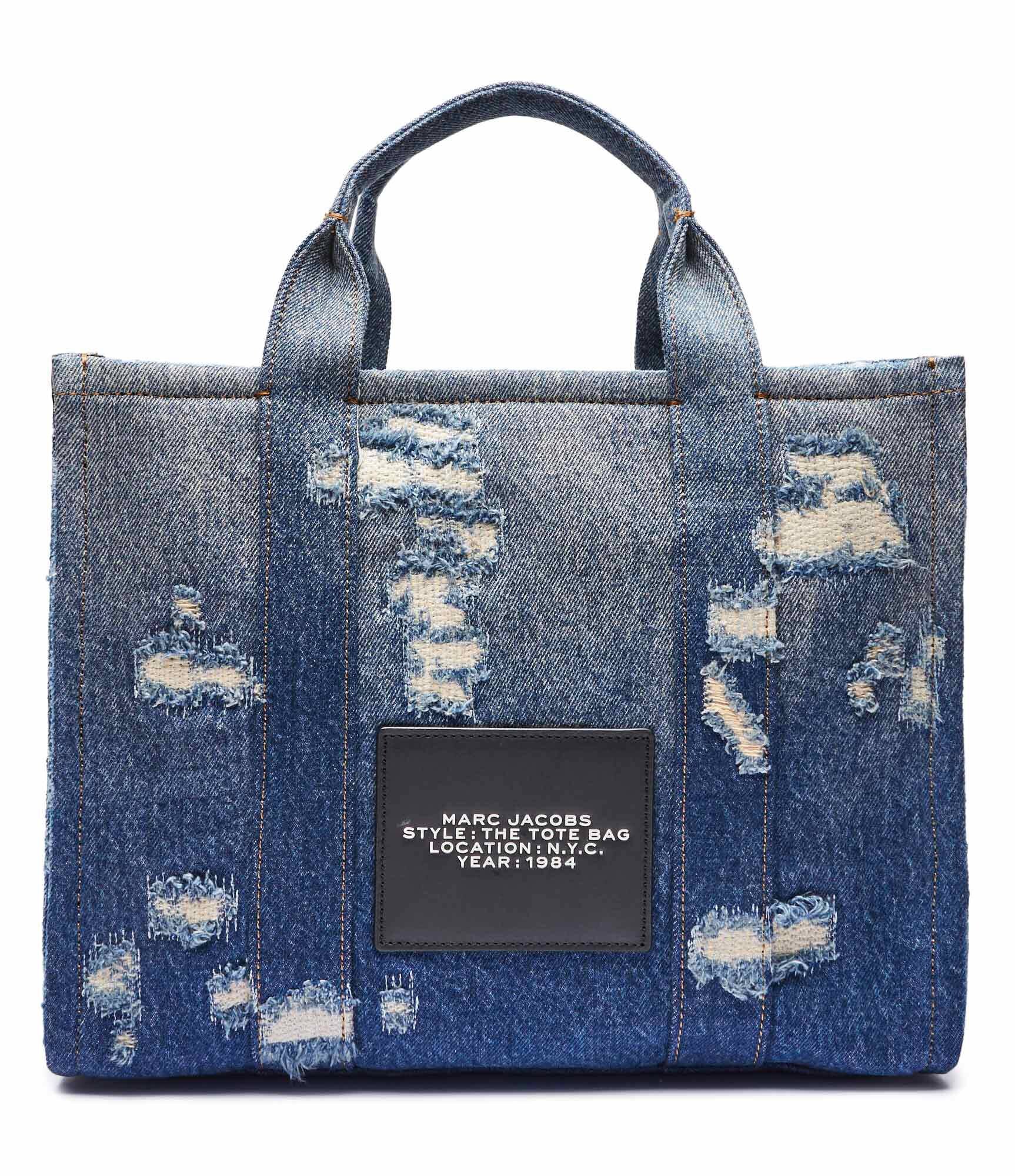MARC JACOBS De blugi geantă shopper The Rip and Repair Denim Medium Tote Bag