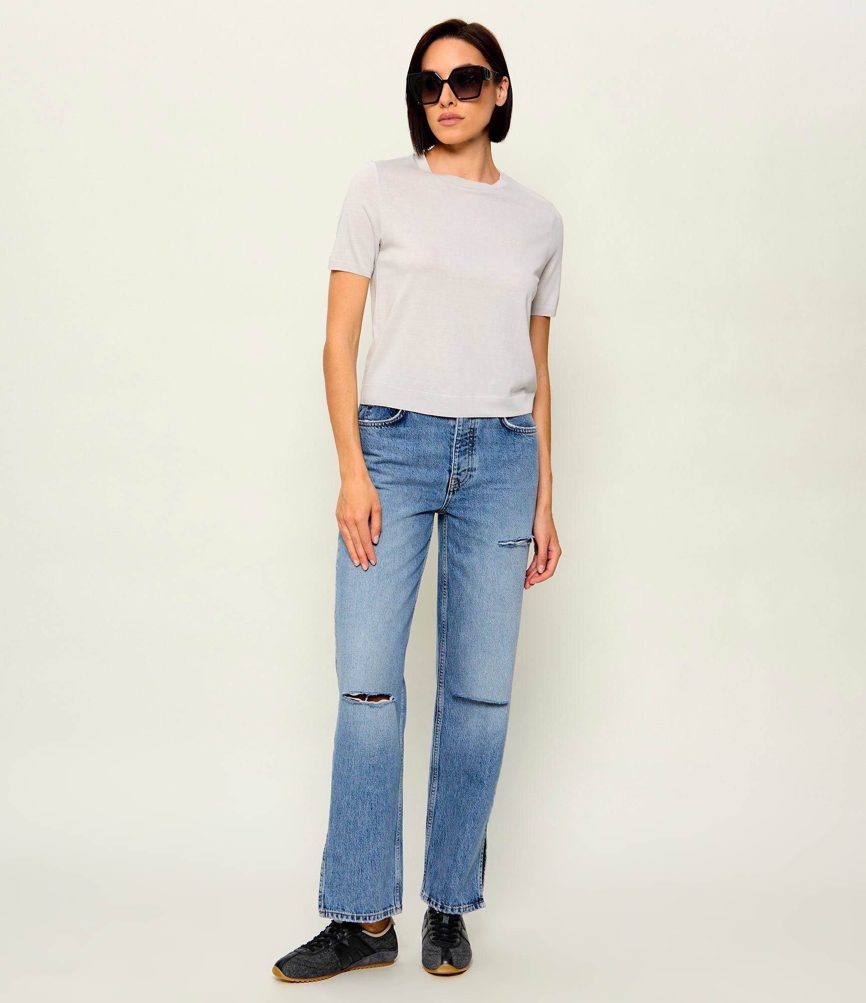 MARC JACOBS De blugi sneakers The 400 Bleecker | piele întoarsă cu adaos de piele