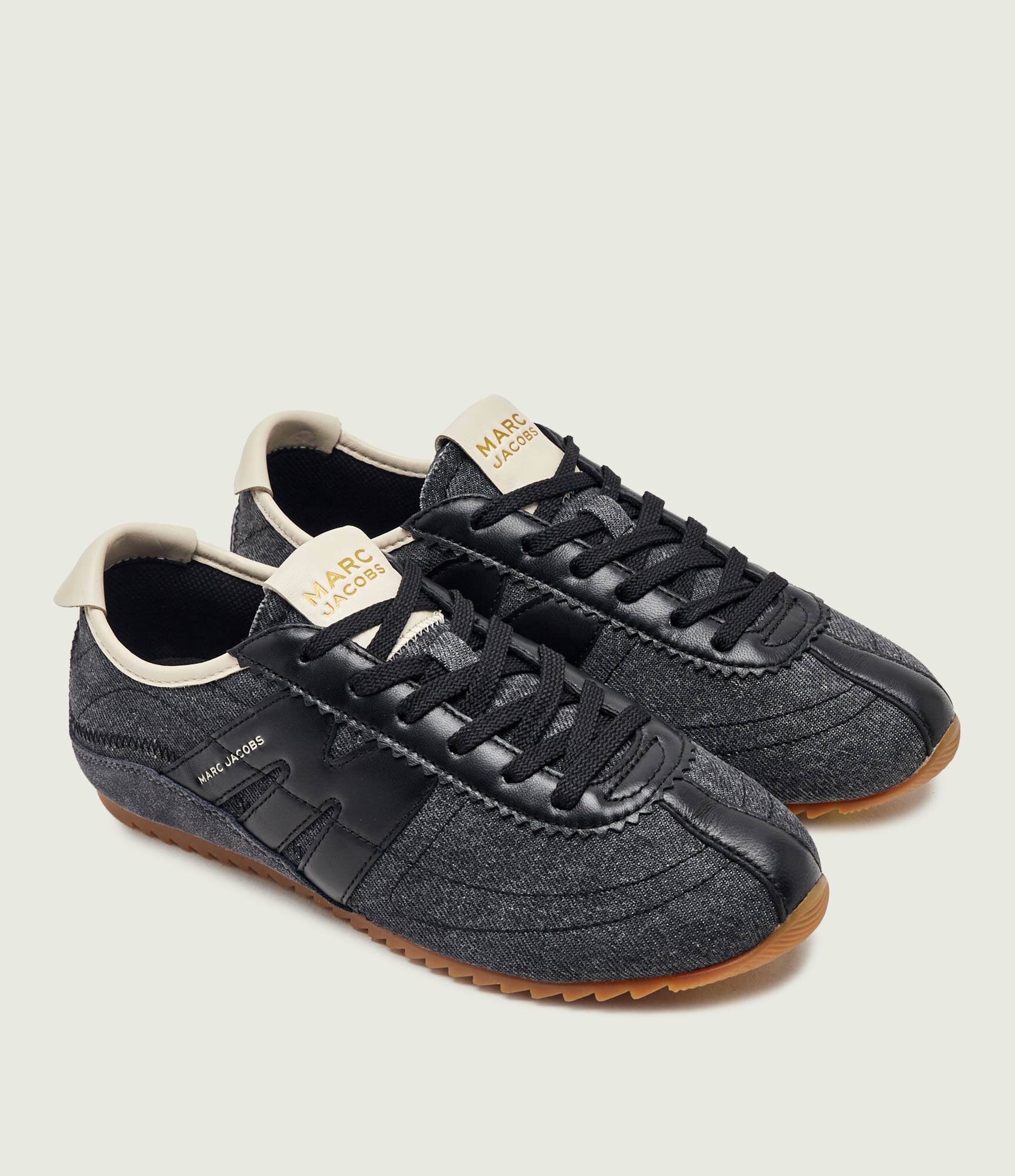 MARC JACOBS De blugi sneakers The 400 Bleecker | piele întoarsă cu adaos de piele