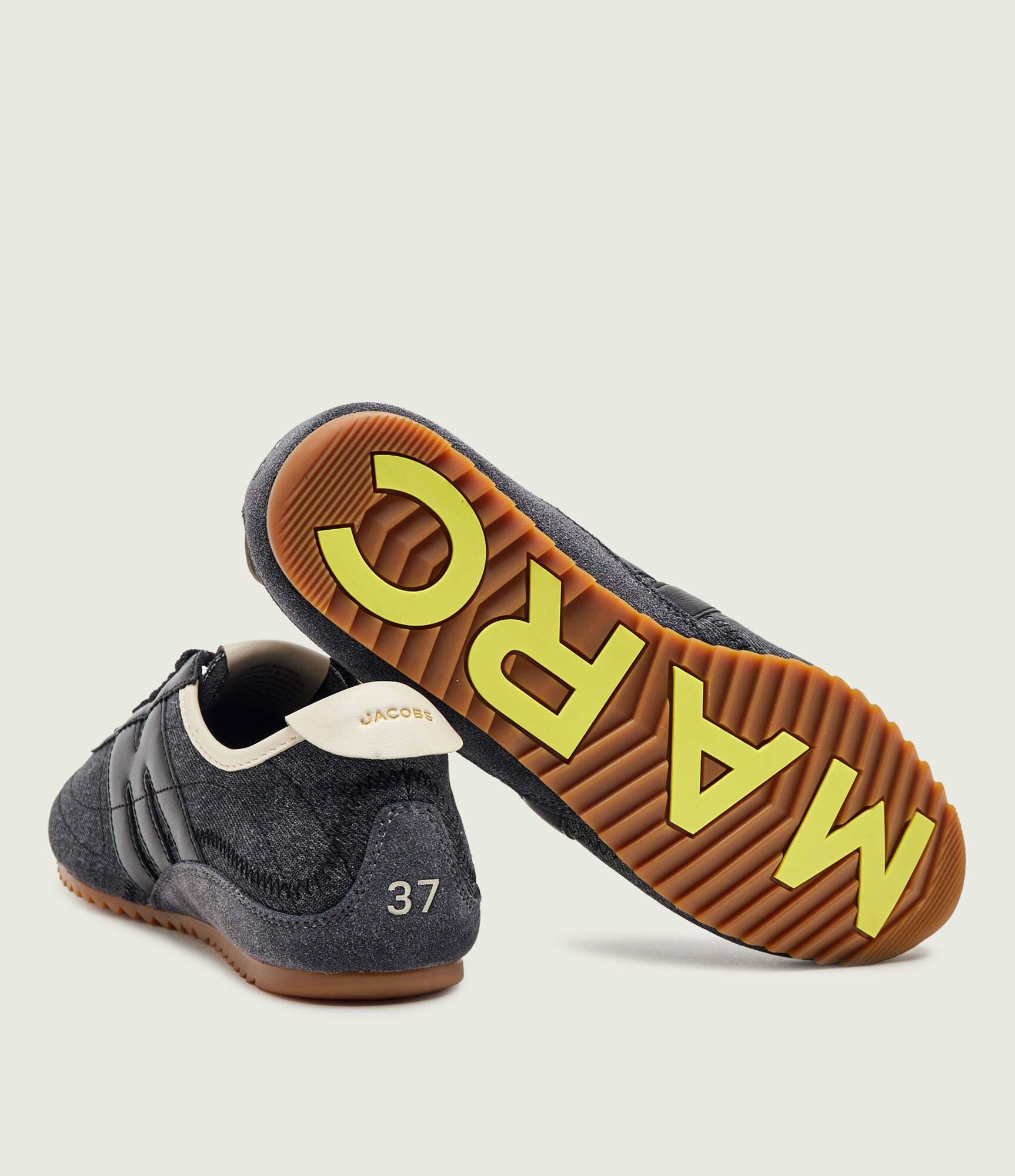 MARC JACOBS De blugi sneakers The 400 Bleecker | piele întoarsă cu adaos de piele