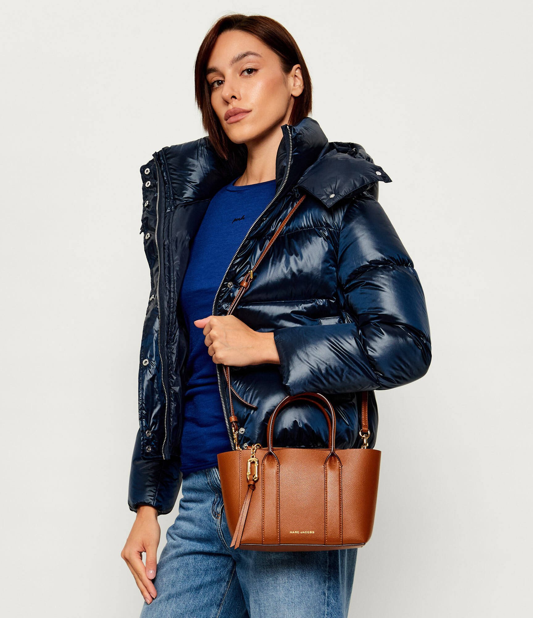 MARC JACOBS De piele cufăr Pop J Marc Small Work Tote