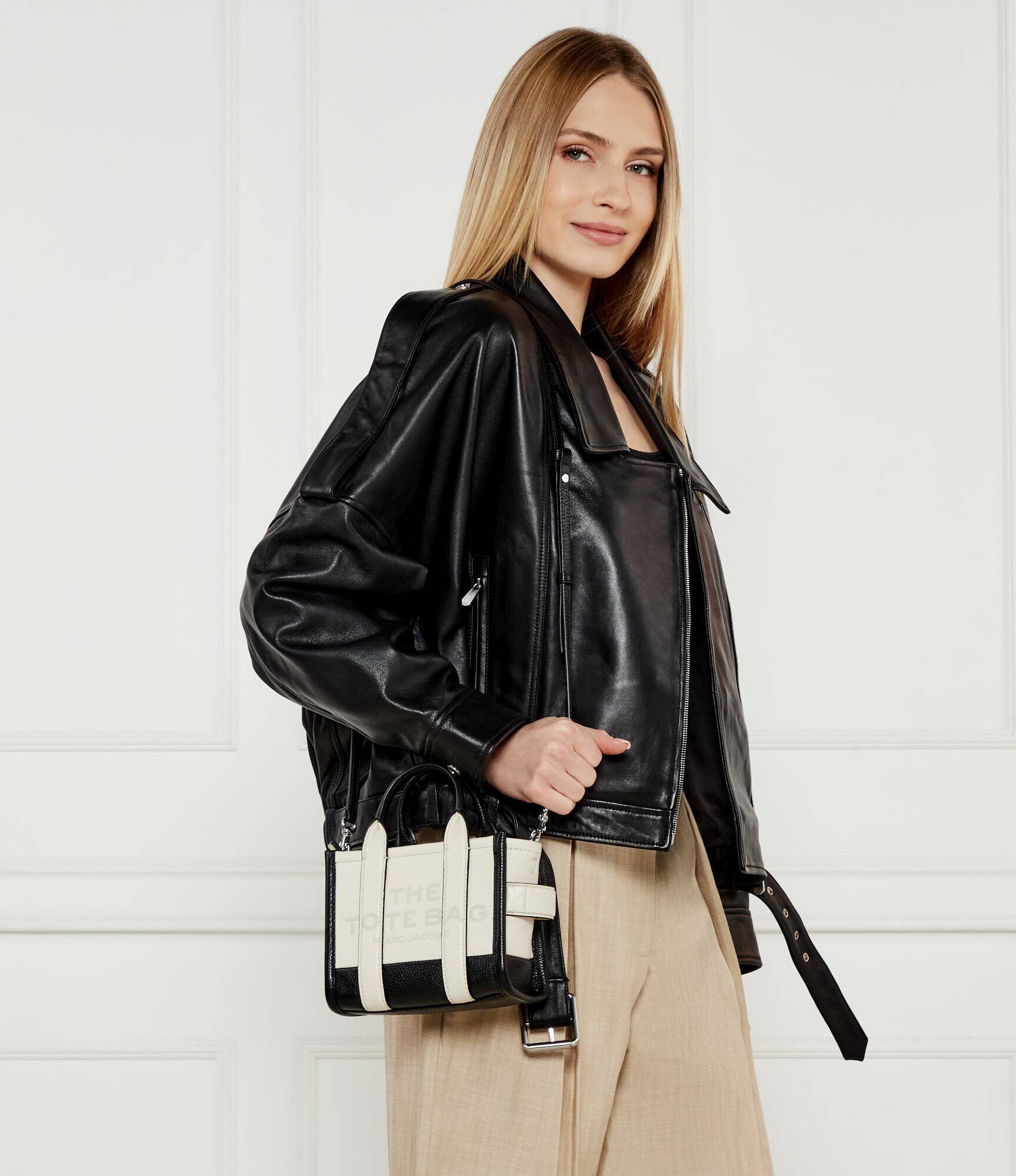 MARC JACOBS De piele cufăr The Colorblock Tote Bag