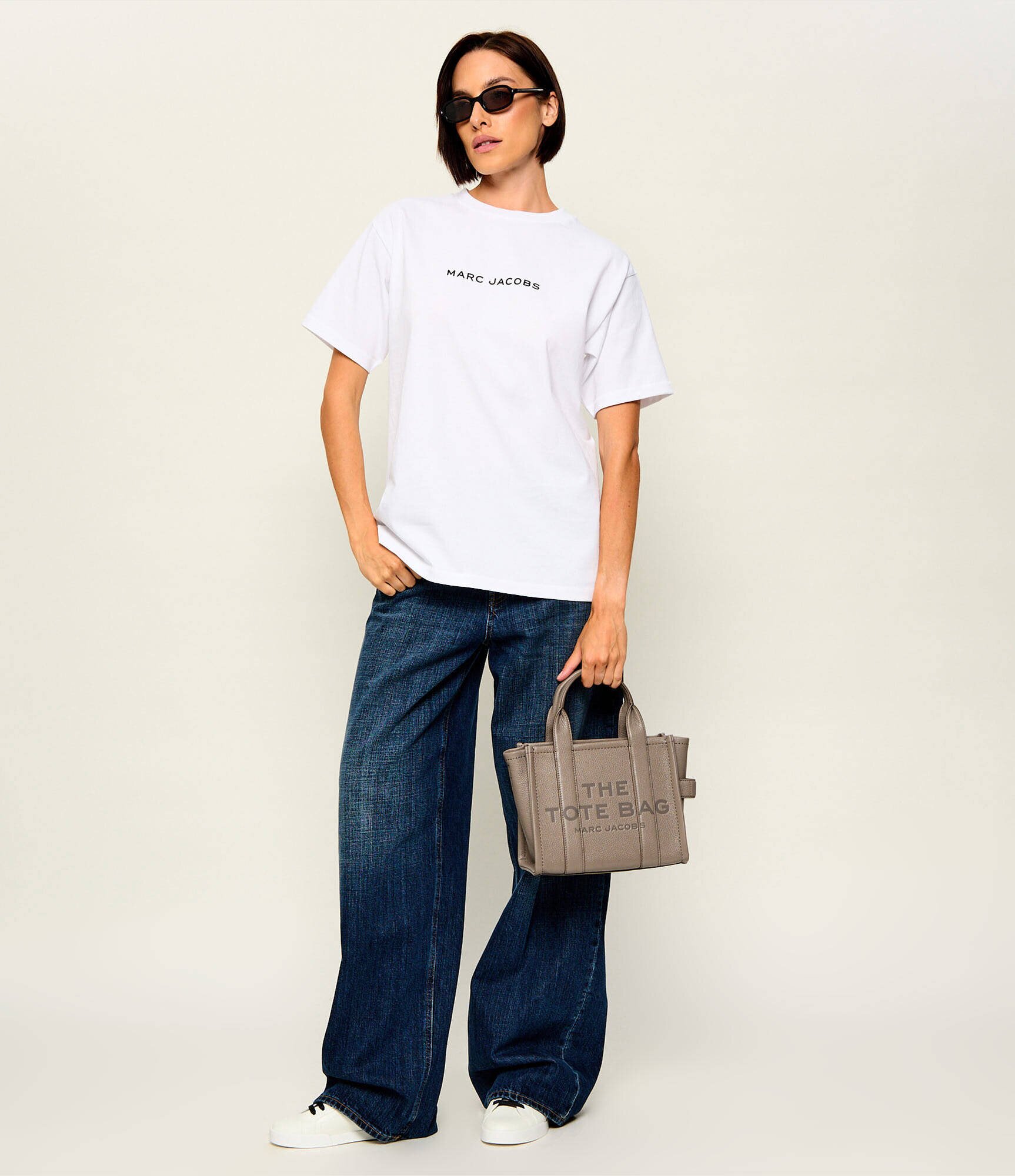 MARC JACOBS De piele cufăr The Leather Small Tote Bag