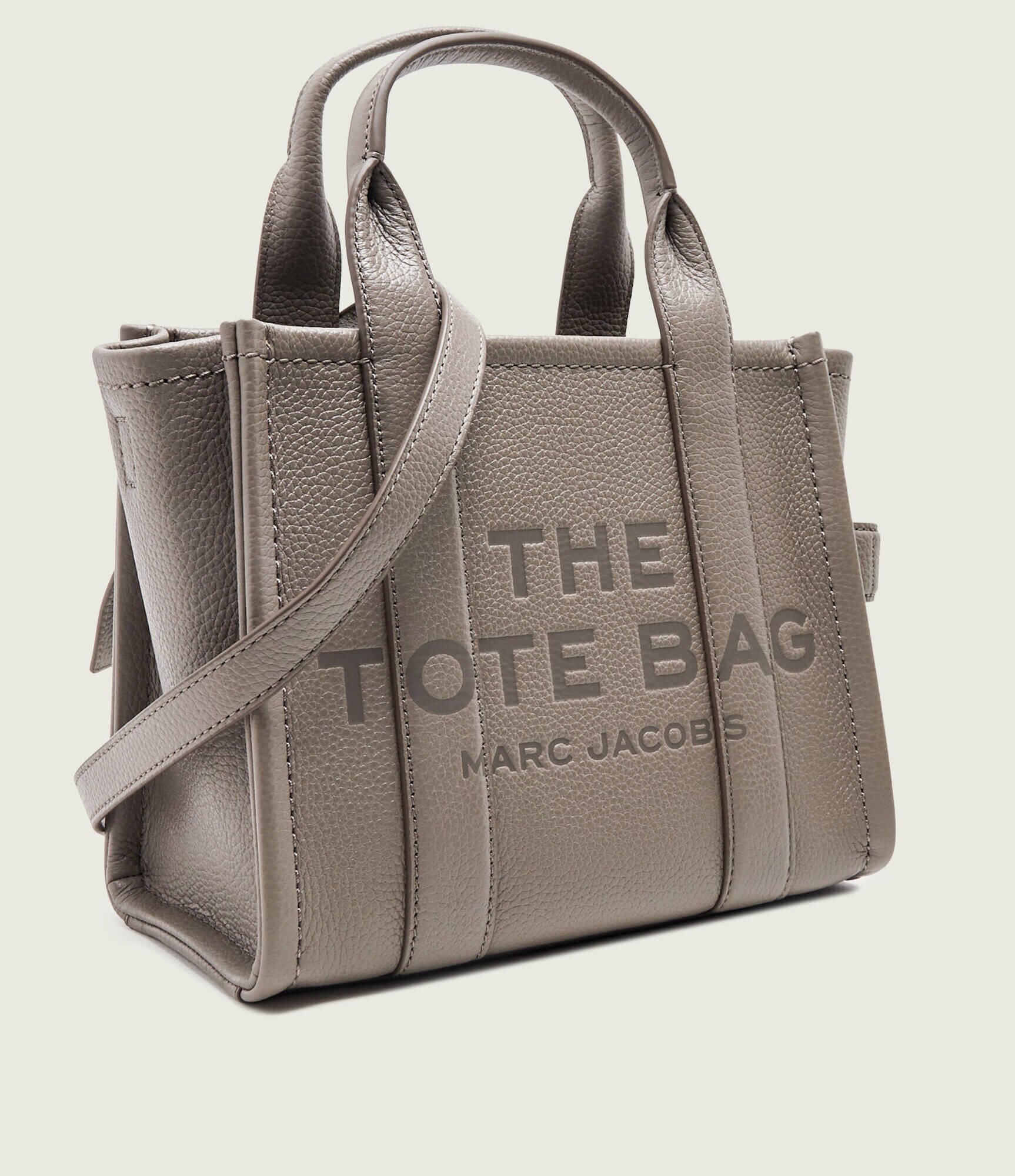 MARC JACOBS De piele cufăr The Leather Small Tote Bag