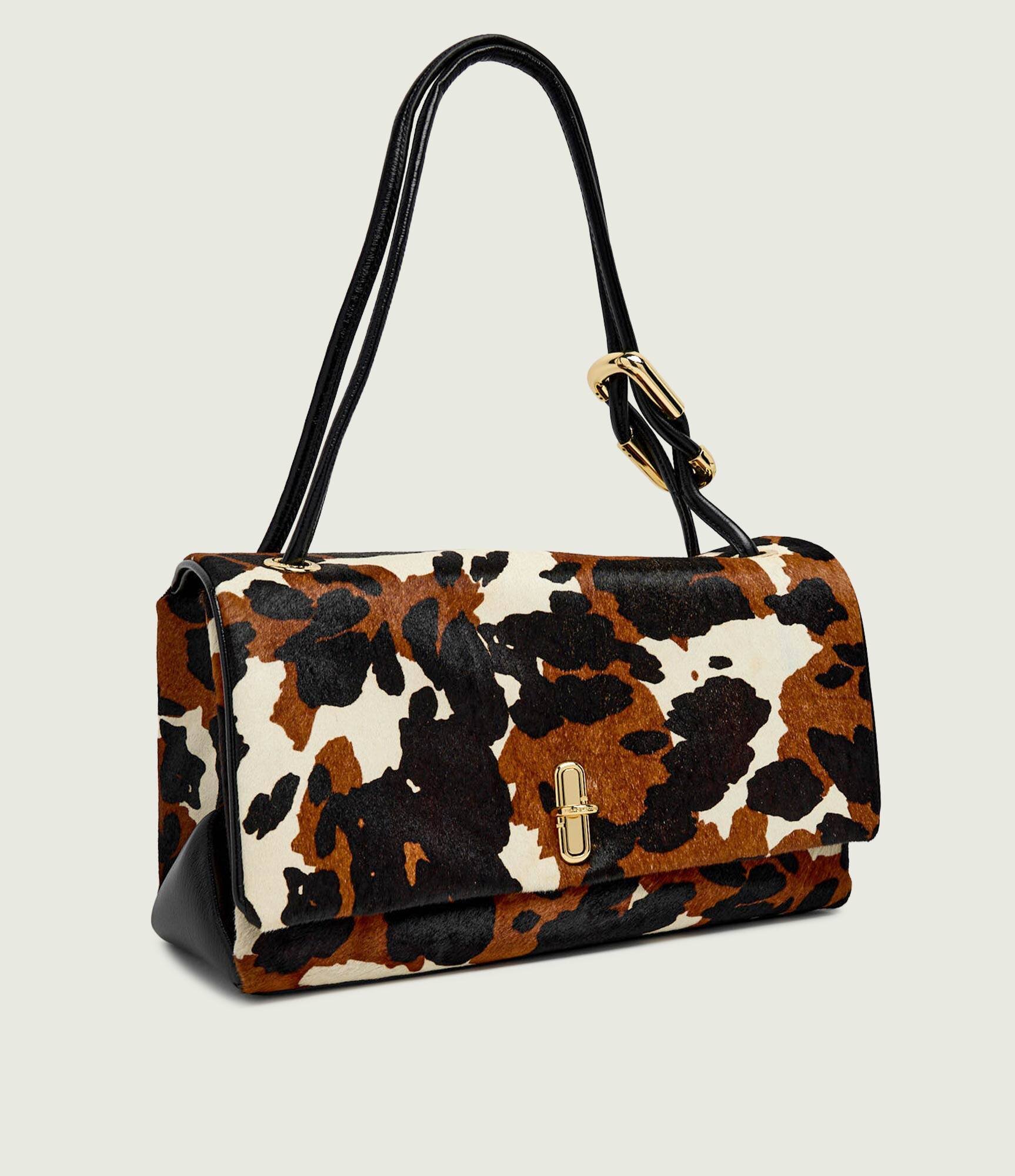 MARC JACOBS De piele geantă pe umăr The Cow Haircalf Large Dual Bag