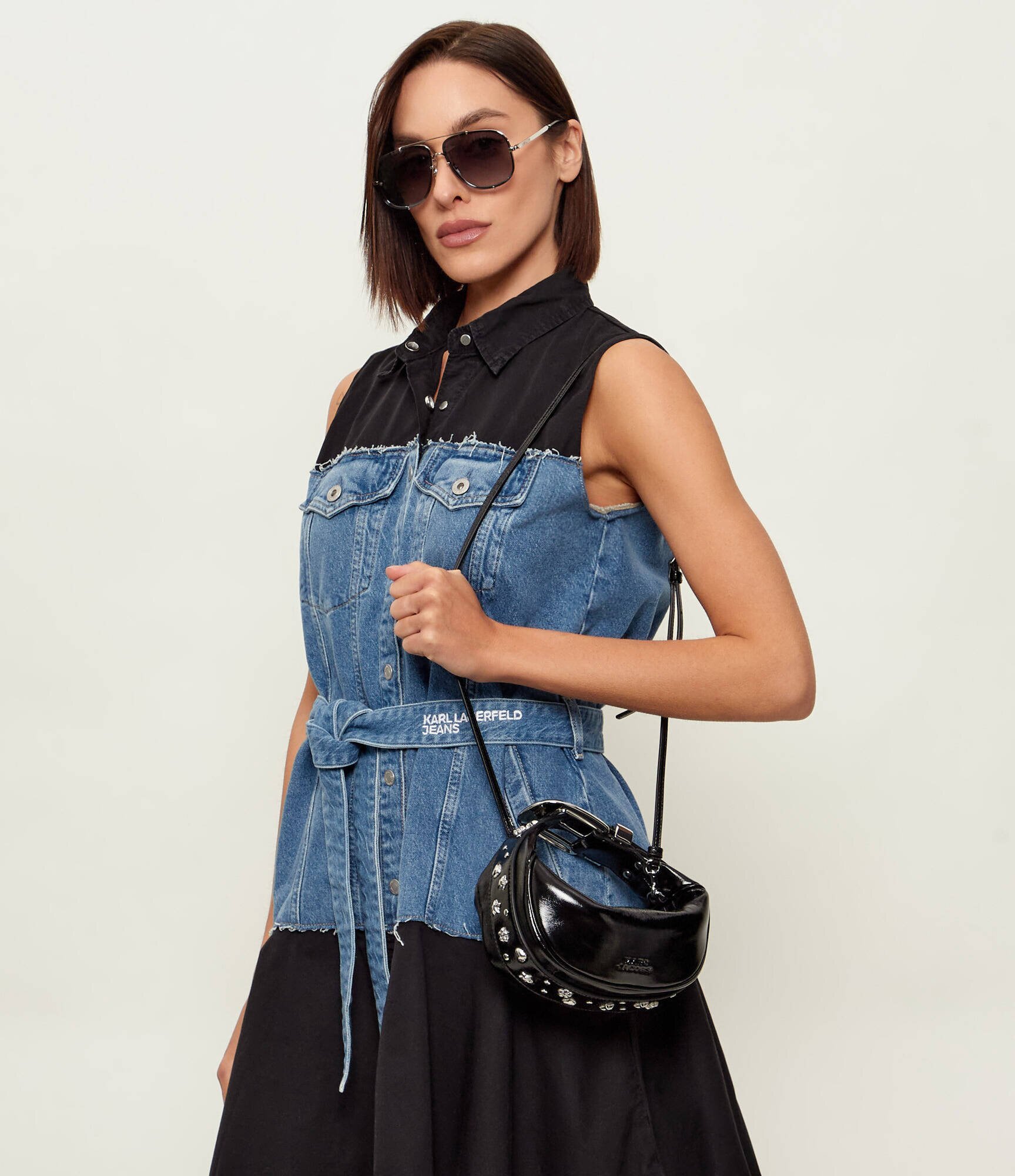 MARC JACOBS De piele geantă pe umăr The Crinkle Patent Party Bag