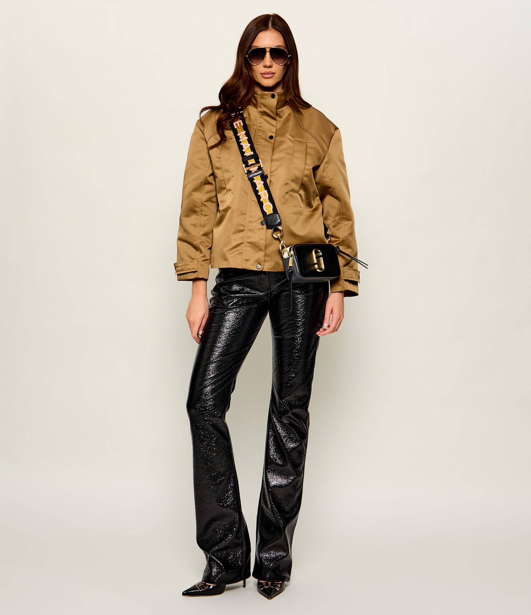 MARC JACOBS De piele geantă poștaș SNAPSHOT