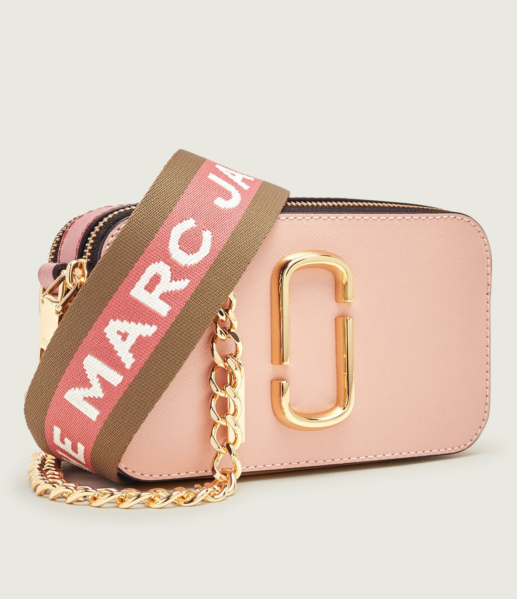 MARC JACOBS De piele geantă poștaș The Colorblock Chain Snapshot