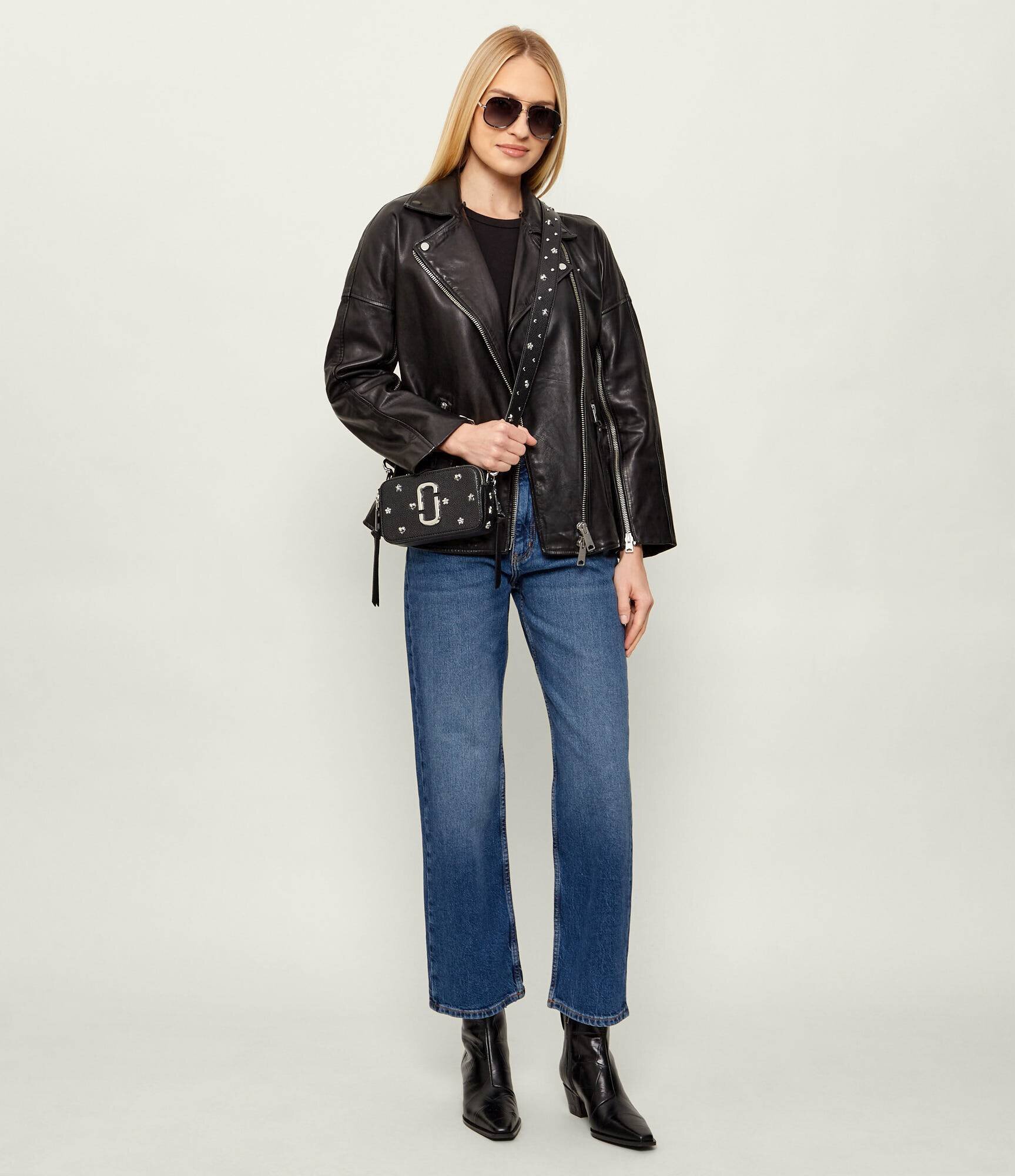 MARC JACOBS De piele geantă poștaș The Mini Icon Stud Snapshot