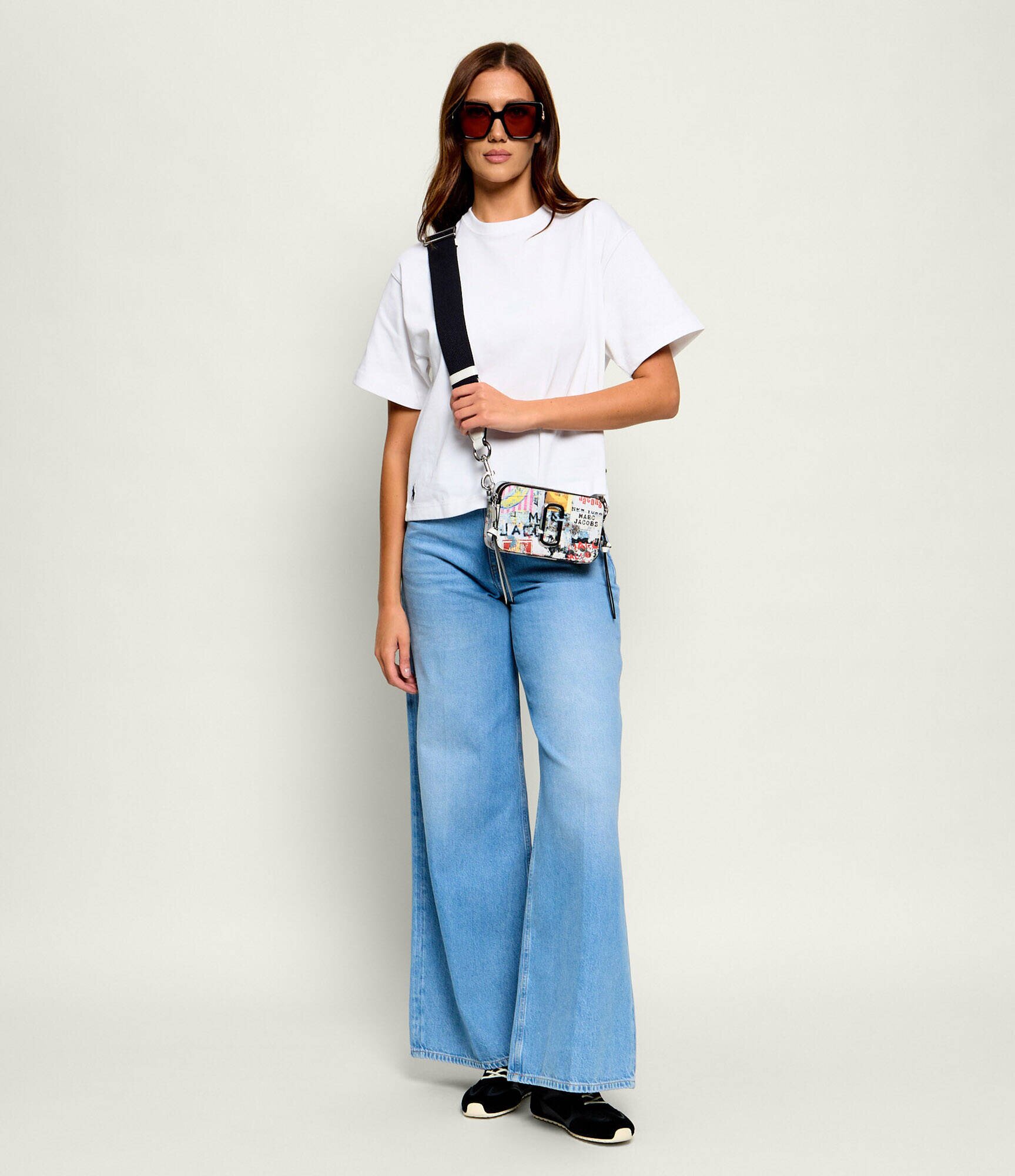 MARC JACOBS De piele geantă poștaș The Pop Americana Snapshot