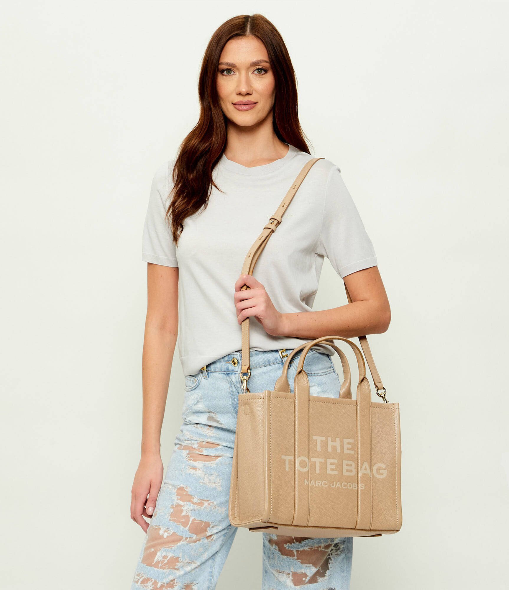 MARC JACOBS De piele geantă shopper THE LEATHER MEDIUM TOTE
