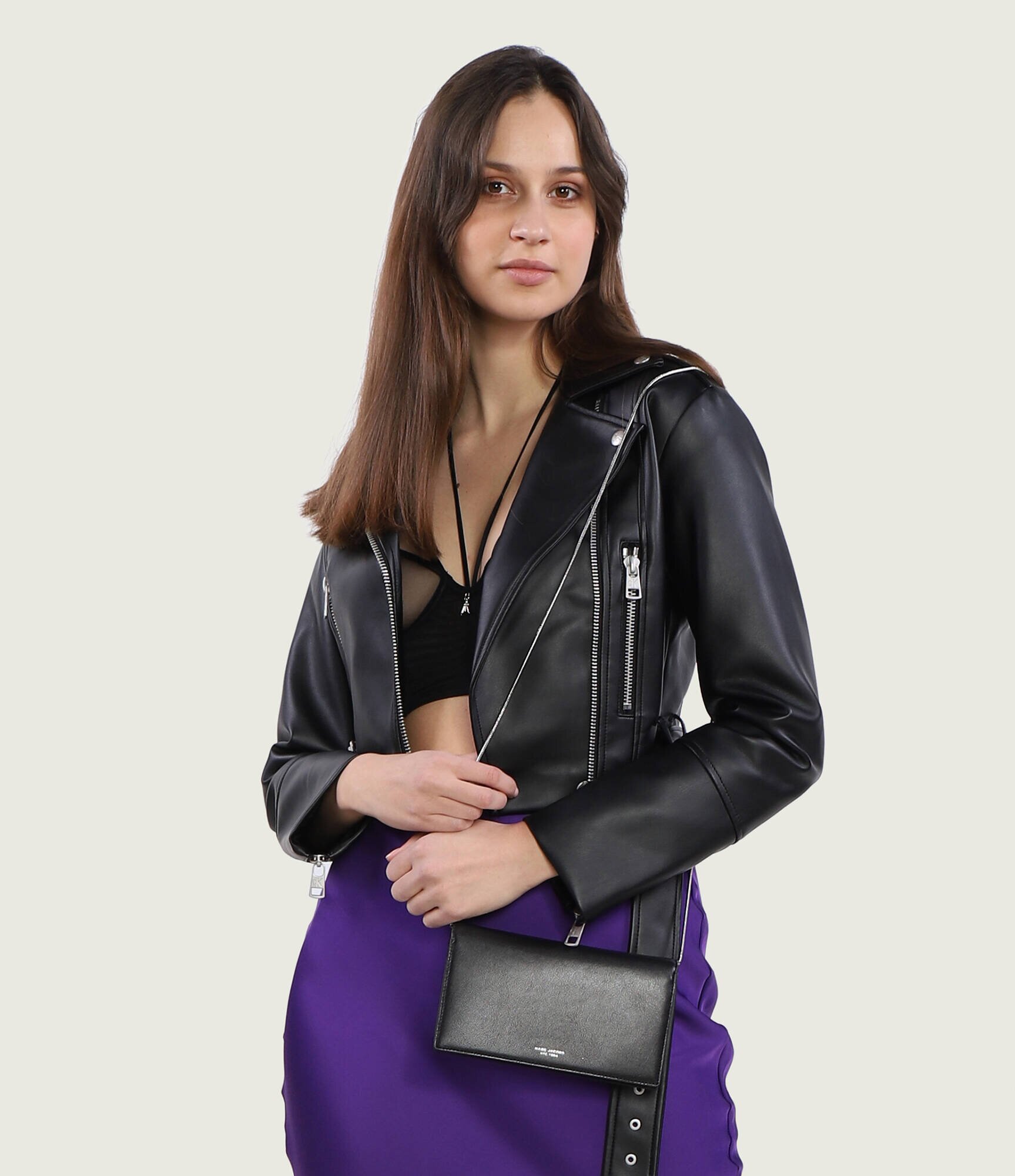 MARC JACOBS De piele poșetă plic THE SLIM 84 MINI