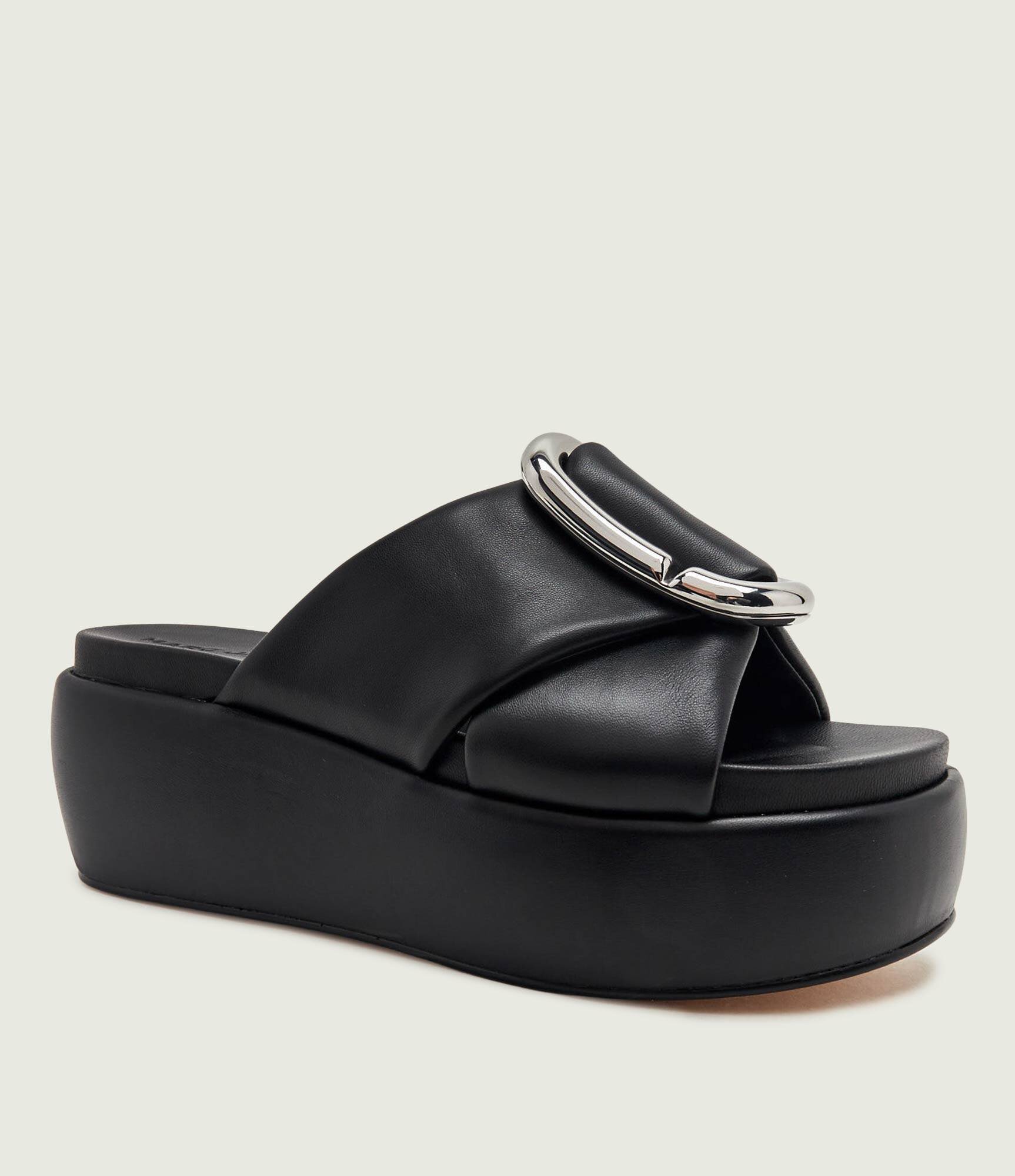MARC JACOBS De piele șlapi The Platform Sandal