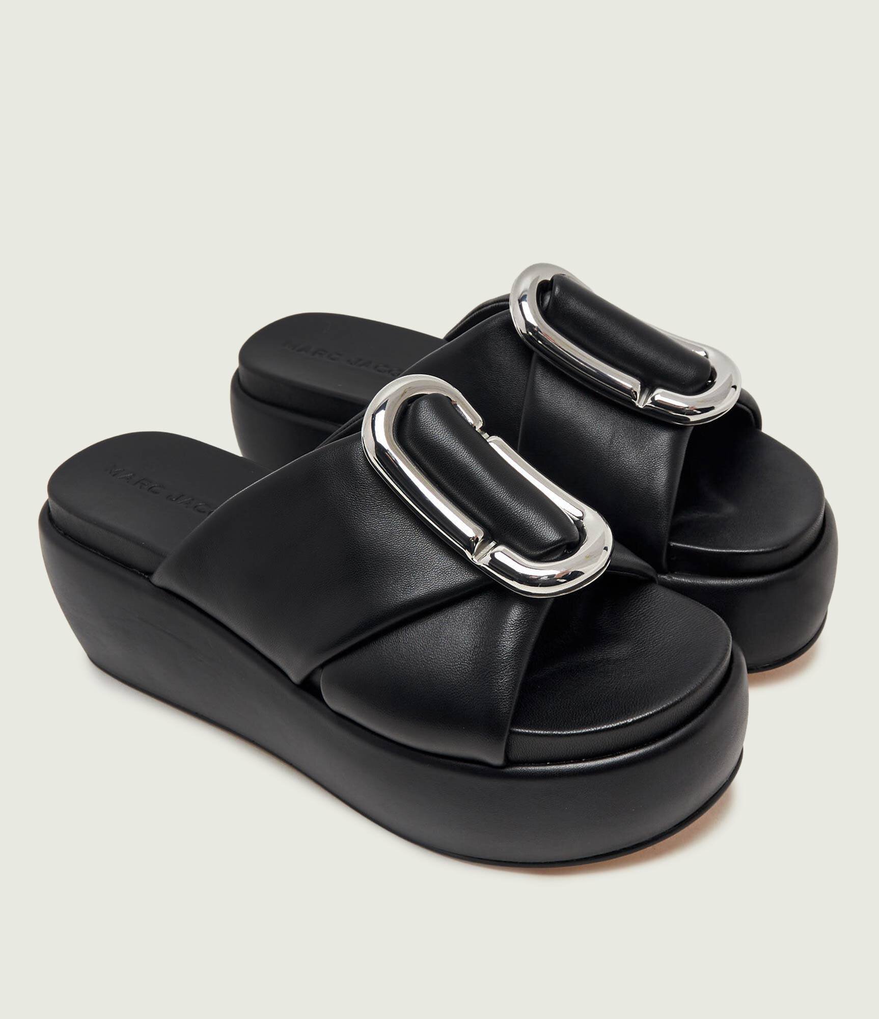 MARC JACOBS De piele șlapi The Platform Sandal