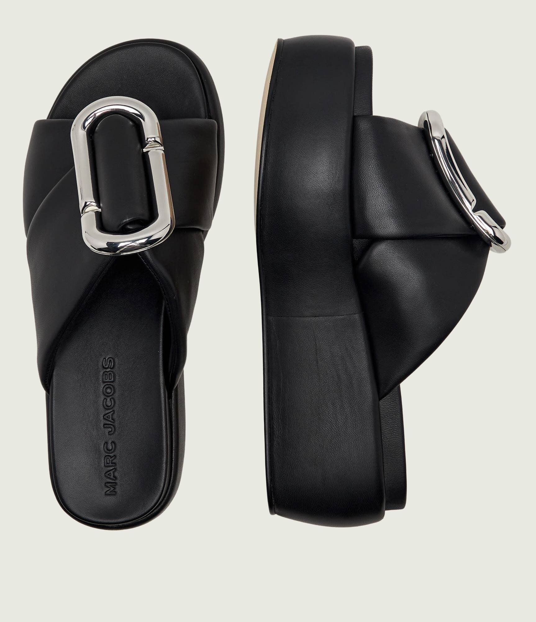 MARC JACOBS De piele șlapi The Platform Sandal