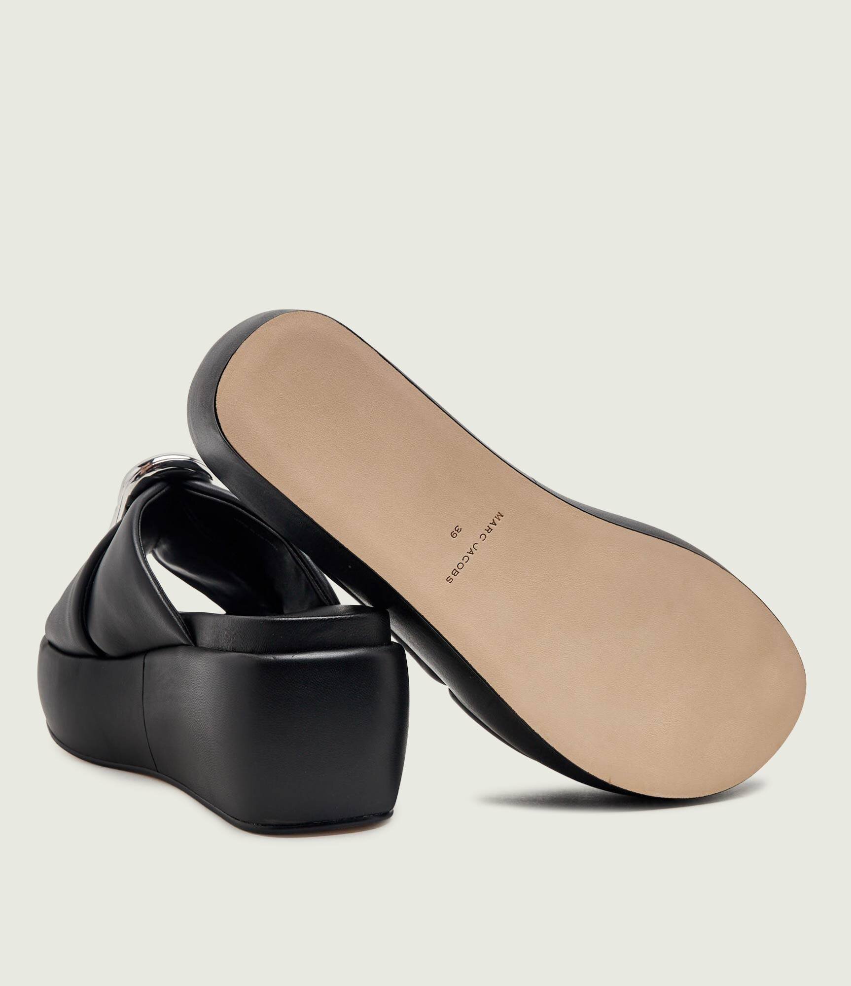 MARC JACOBS De piele șlapi The Platform Sandal