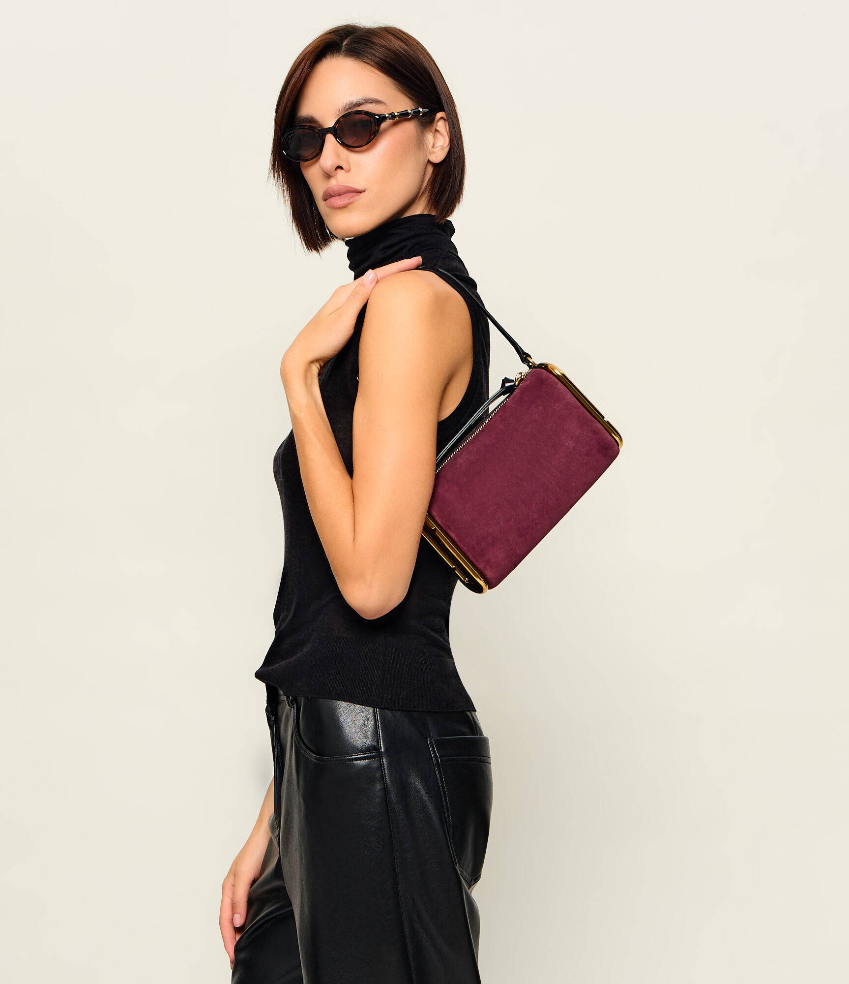 MARC JACOBS Geantă pe umăr Scene Small Shoulder Bag | piele întoarsă