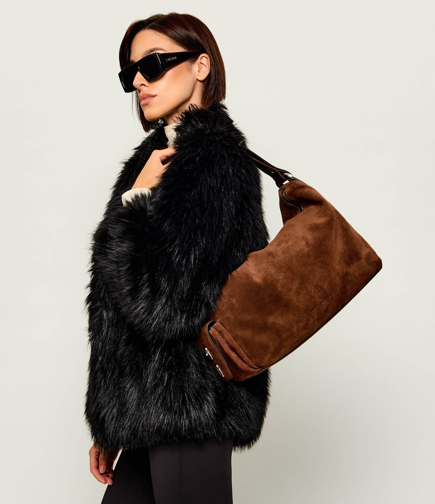 MARC JACOBS Geantă pe umăr The Large Shoulder Bag | piele întoarsă