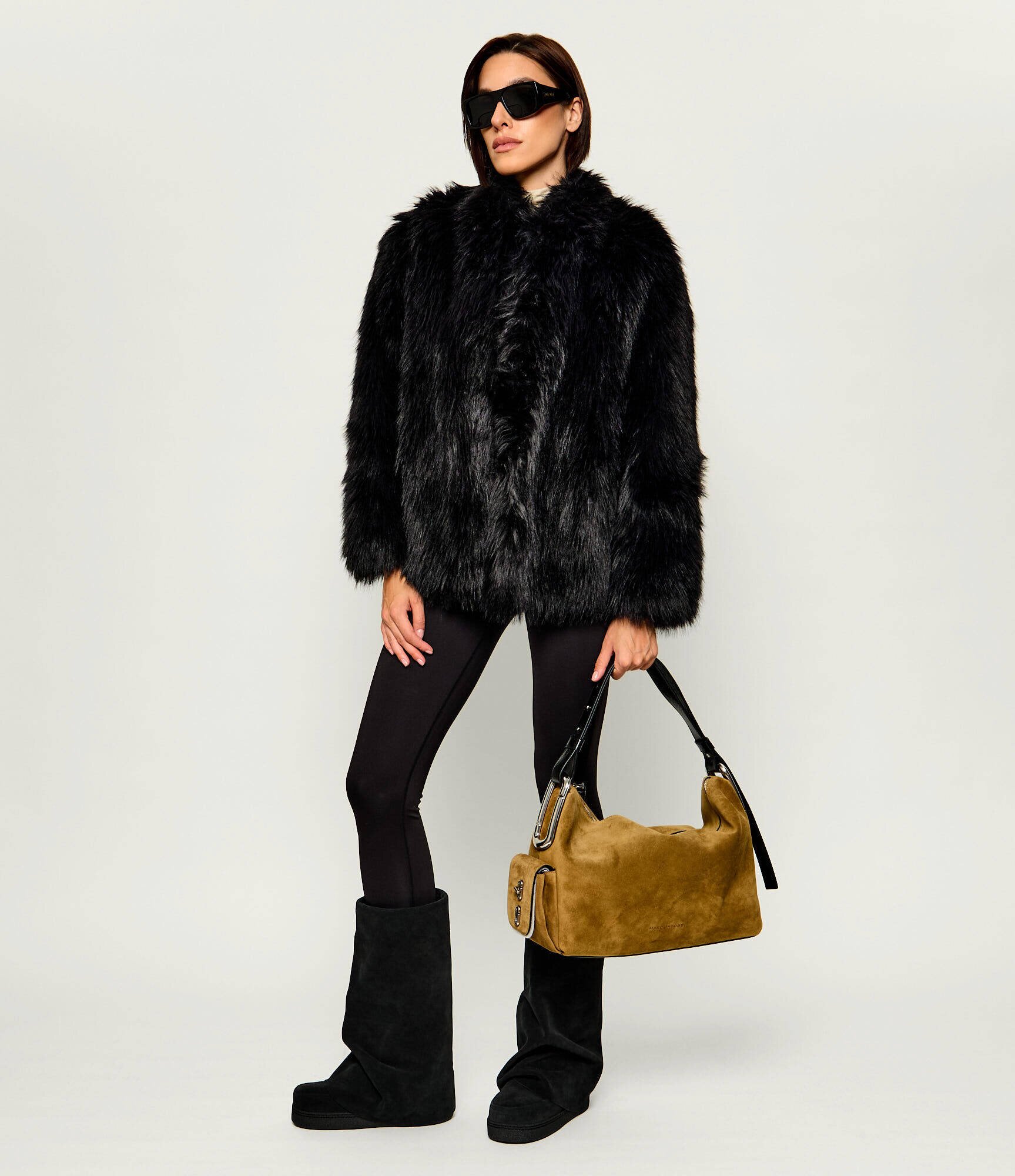 MARC JACOBS Geantă pe umăr The Large Shoulder Bag | piele întoarsă